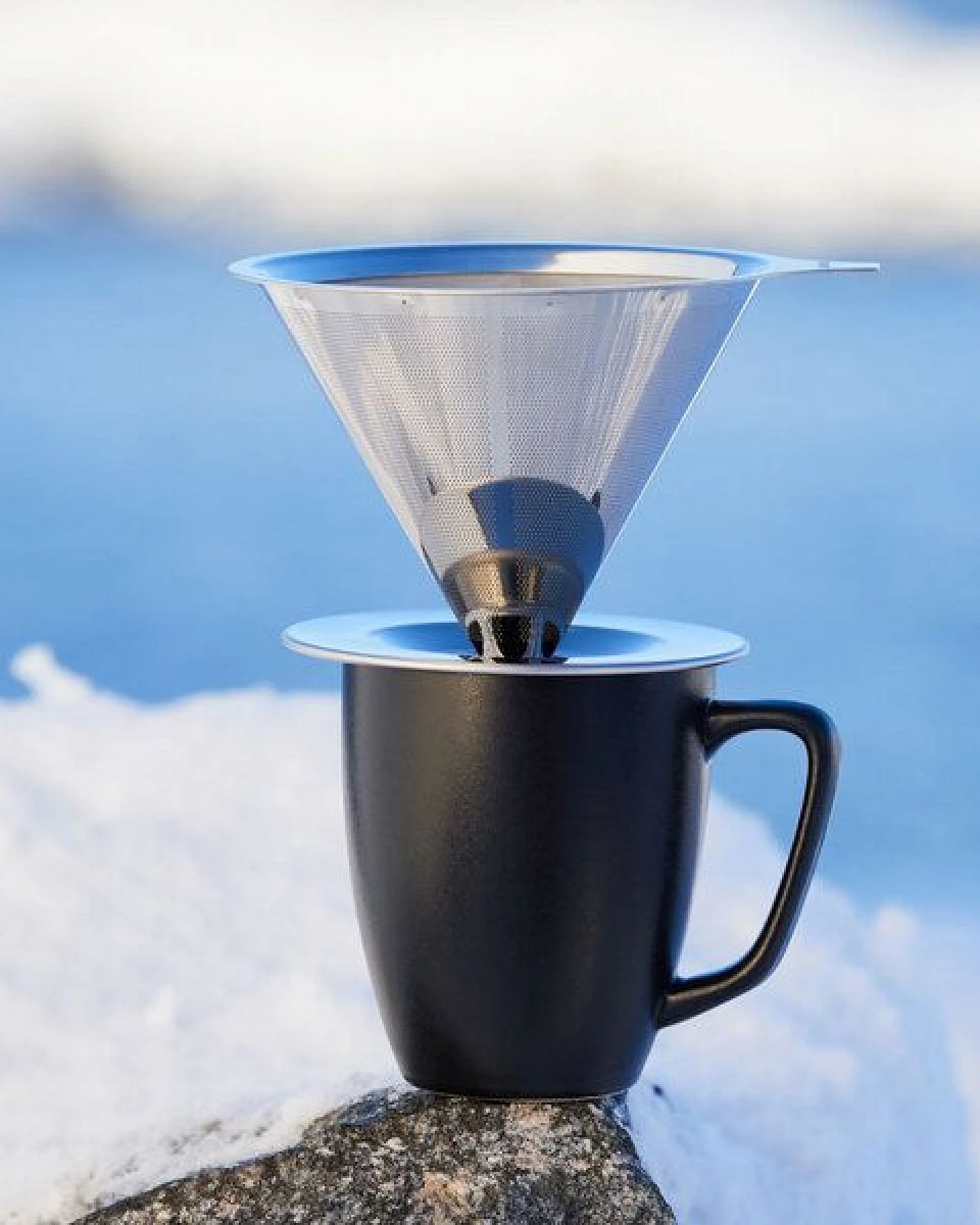 pandoo Kaffeebereiter aus Edelstahl für deine Zero Waste Küche – Ansicht 2