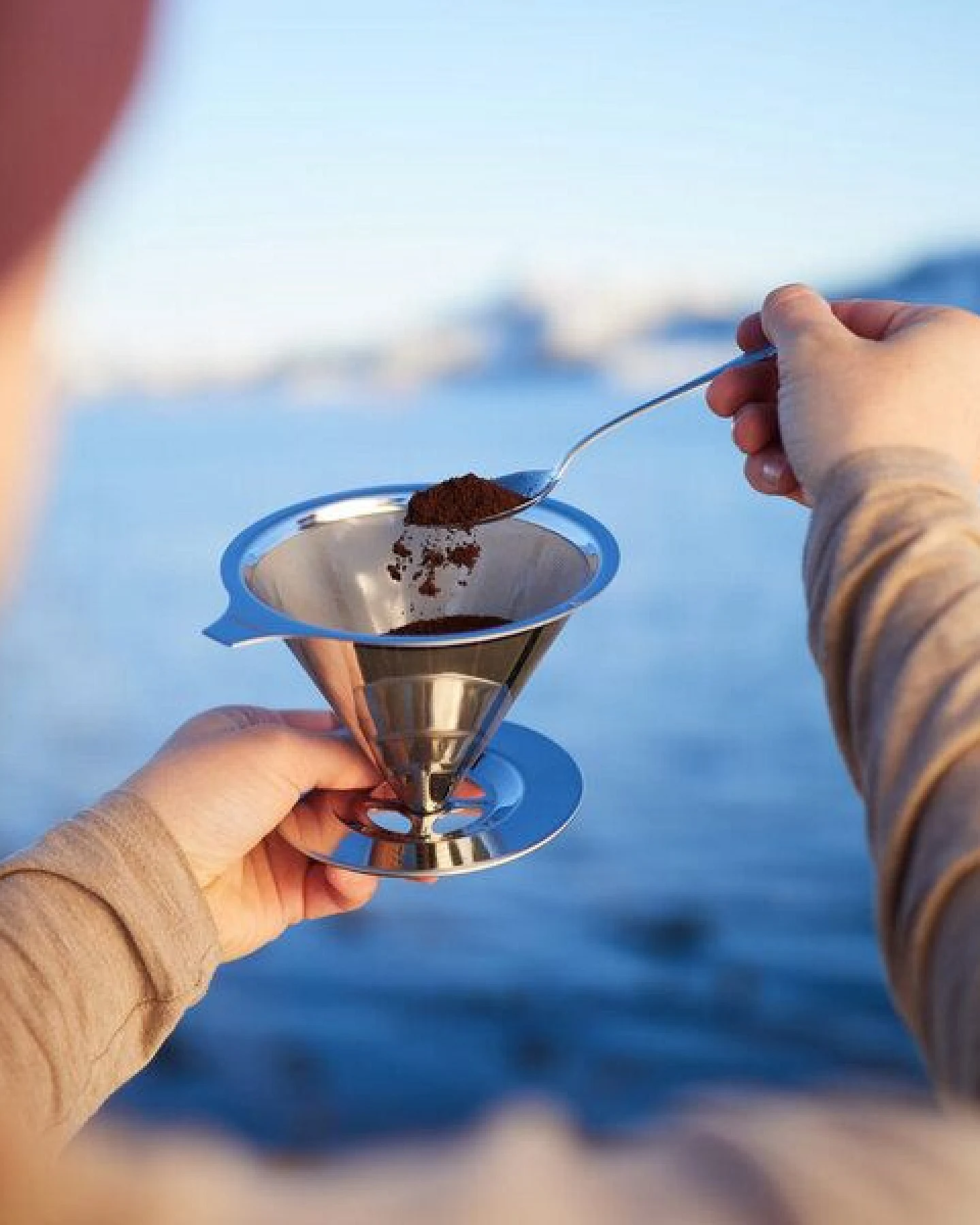 pandoo Kaffeebereiter aus Edelstahl für deine Zero Waste Küche – Ansicht 3