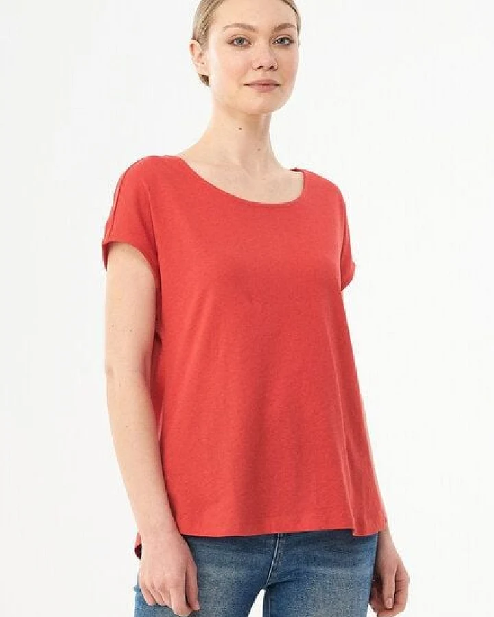 ORGANICATION T-Shirt aus Bio-Baumwolle und Leinen