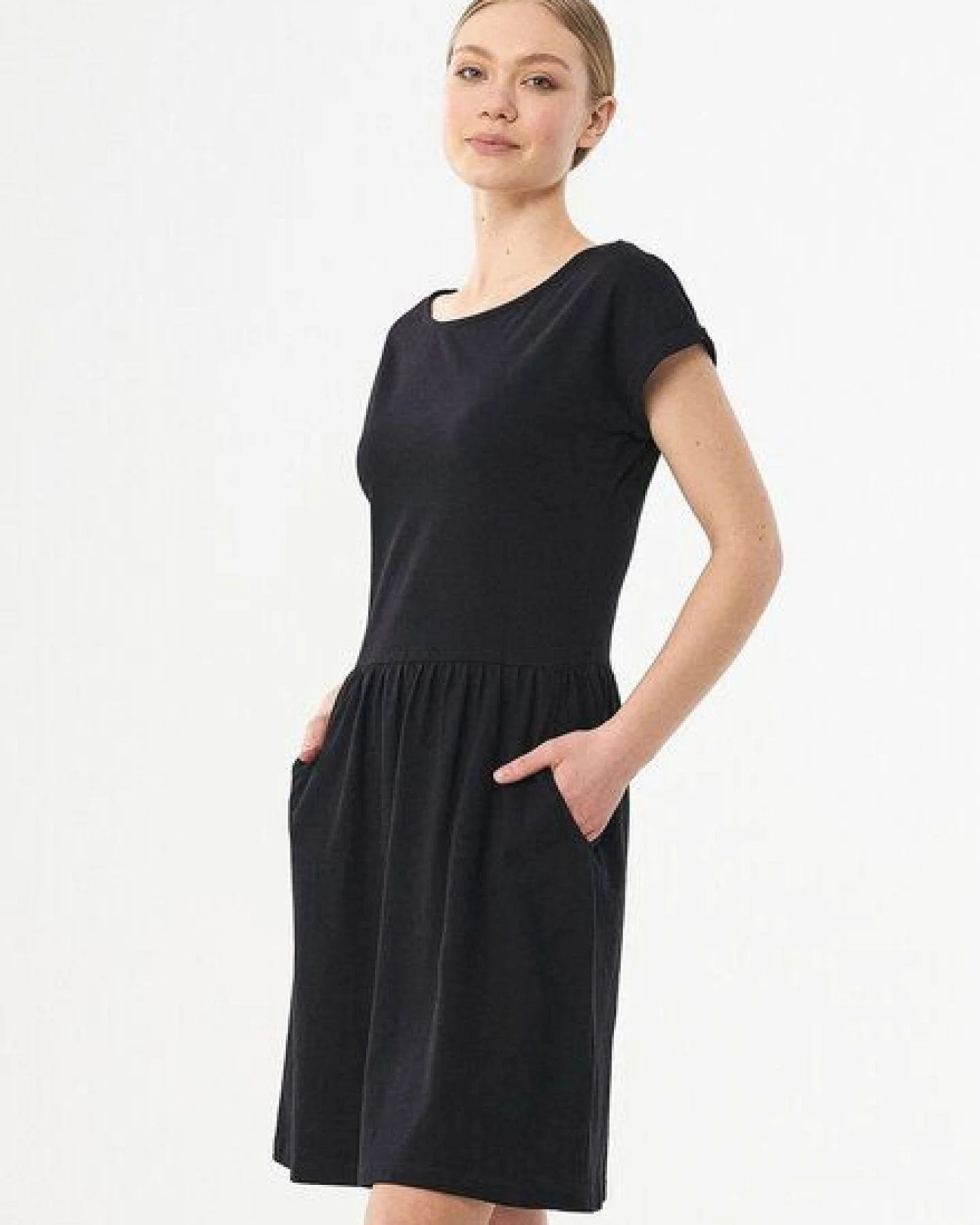 ORGANICATION Slub-Jersey-Kleid aus Bio-Baumwolle – Ansicht 3