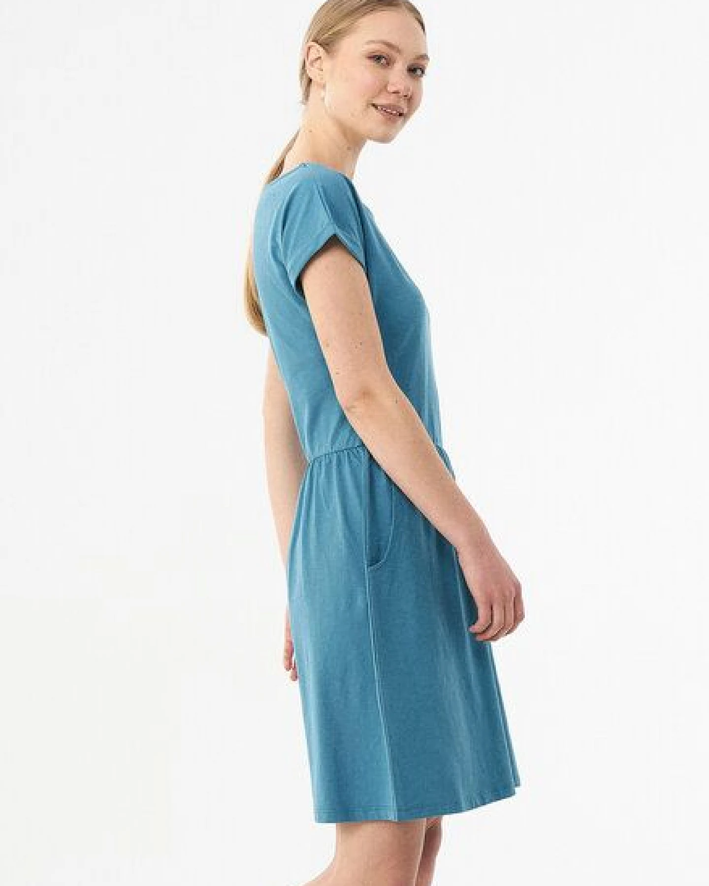 ORGANICATION Slub-Jersey-Kleid aus Bio-Baumwolle – Ansicht 3