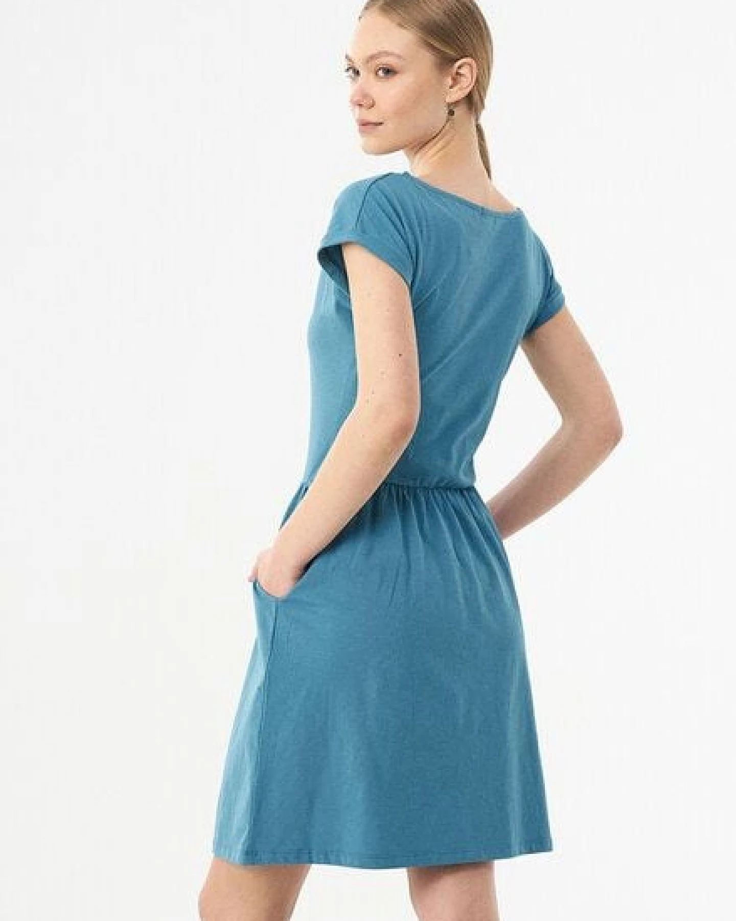ORGANICATION Slub-Jersey-Kleid aus Bio-Baumwolle – Ansicht 4