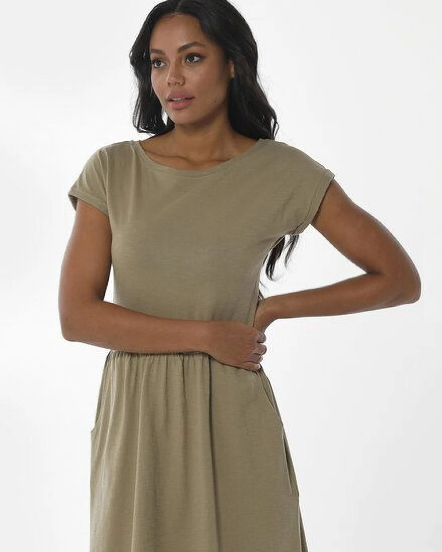 ORGANICATION Slub-Jersey-Kleid aus Bio-Baumwolle – Ansicht 4