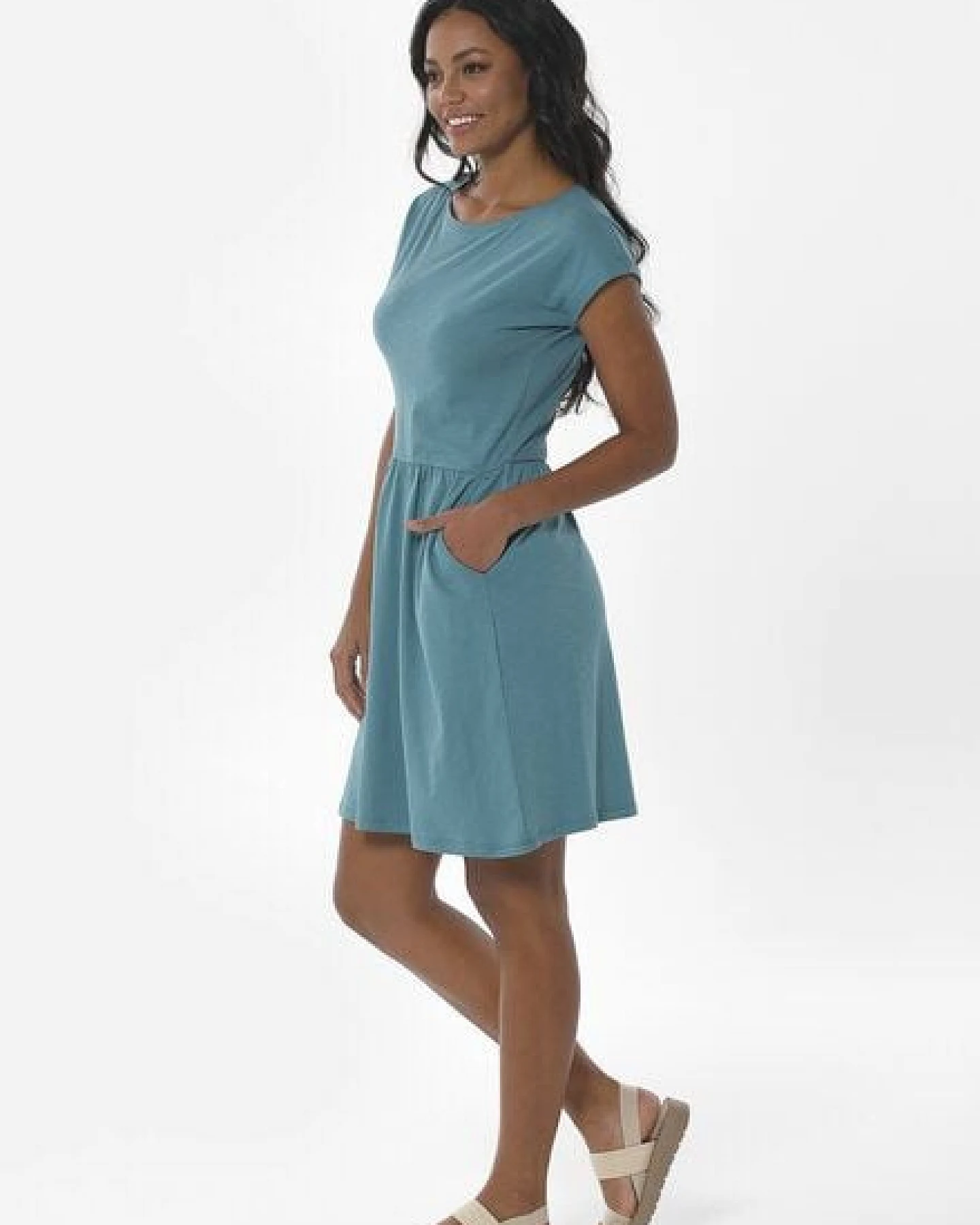 ORGANICATION Slub-Jersey-Kleid aus Bio-Baumwolle – Ansicht 2