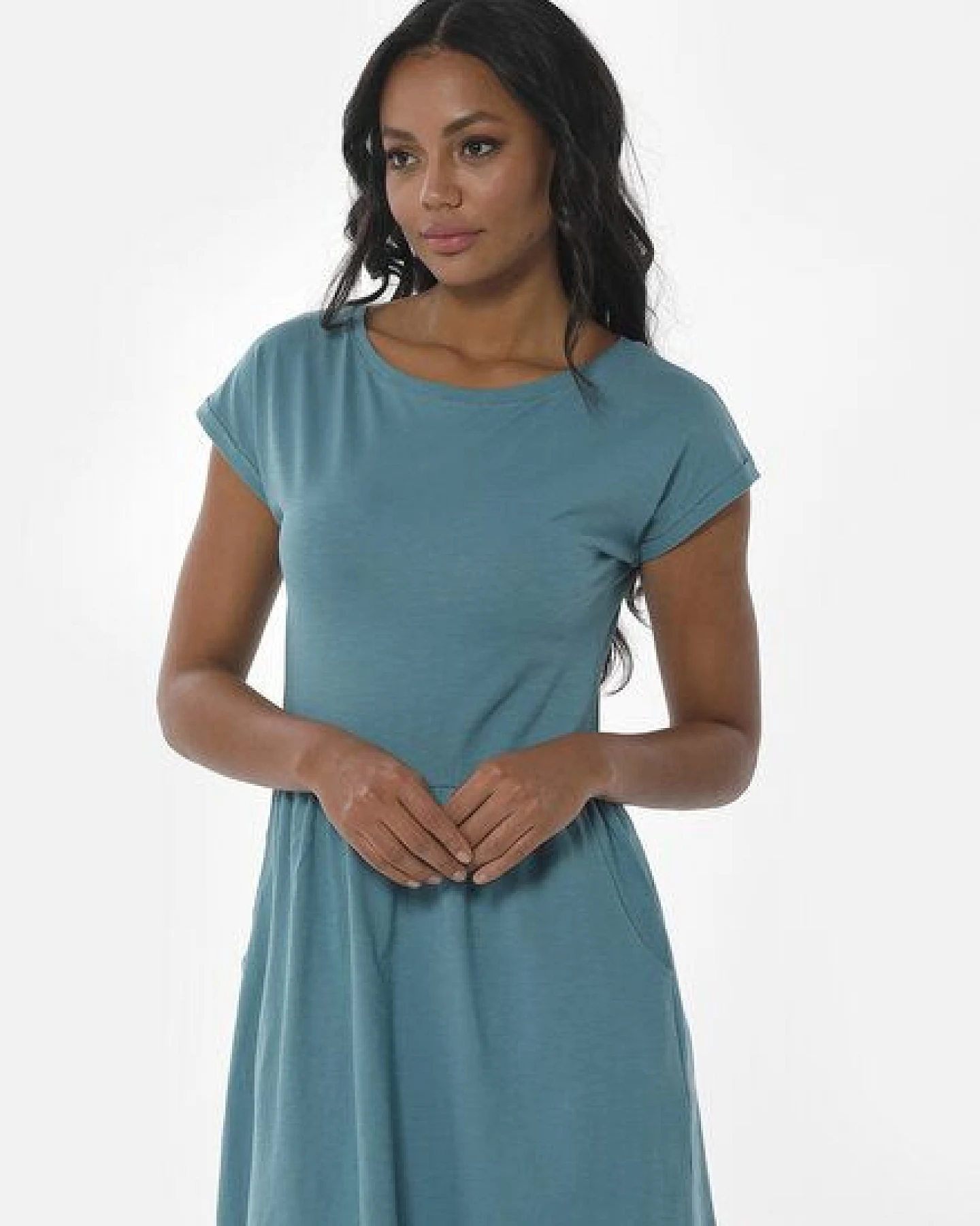 ORGANICATION Slub-Jersey-Kleid aus Bio-Baumwolle – Ansicht 4