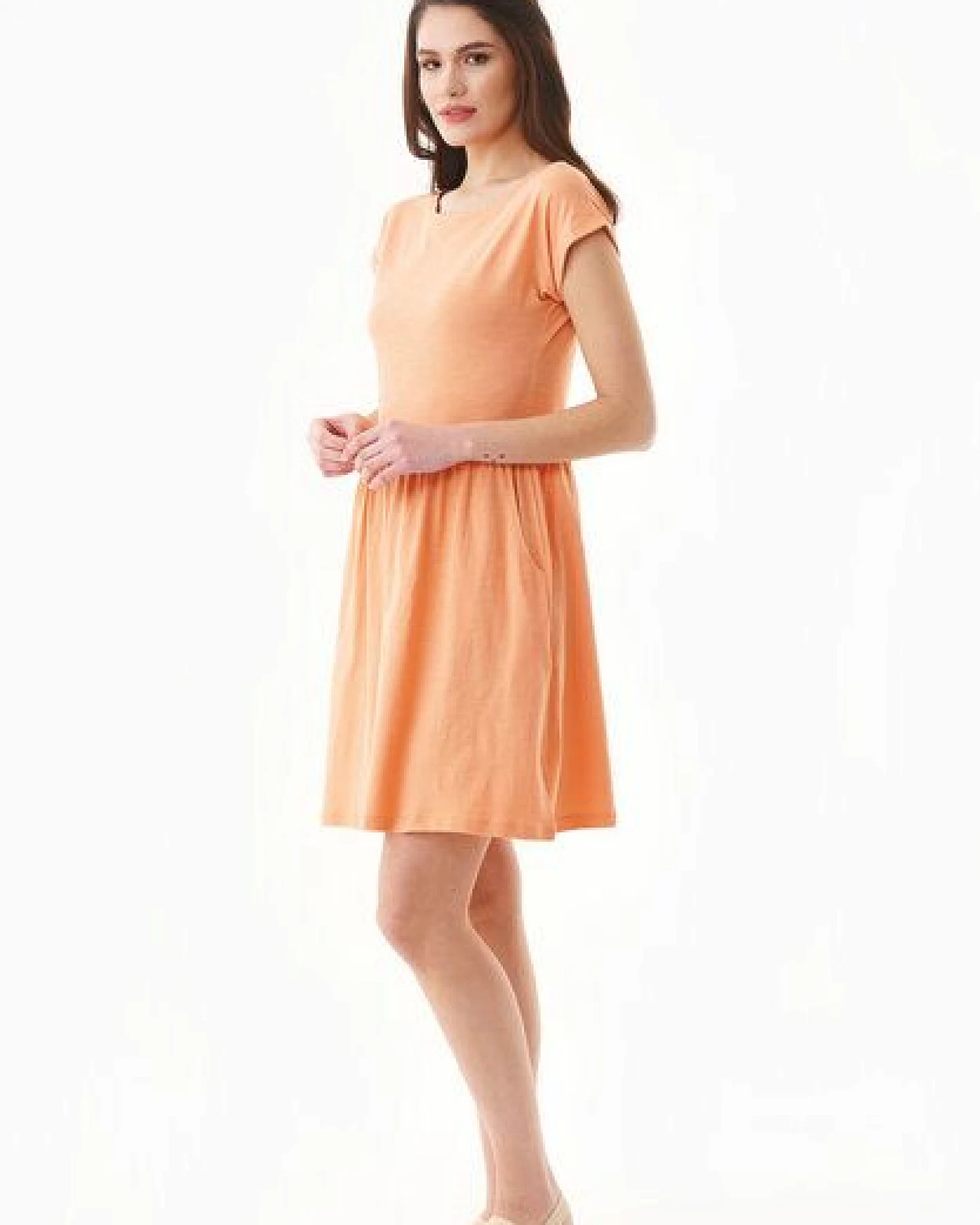 ORGANICATION Slub-Jersey-Kleid aus Bio-Baumwolle – Ansicht 2