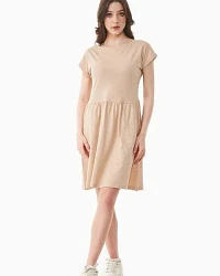 Produktseite: ORGANICATION Slub-Jersey-Kleid aus Bio-Baumwolle