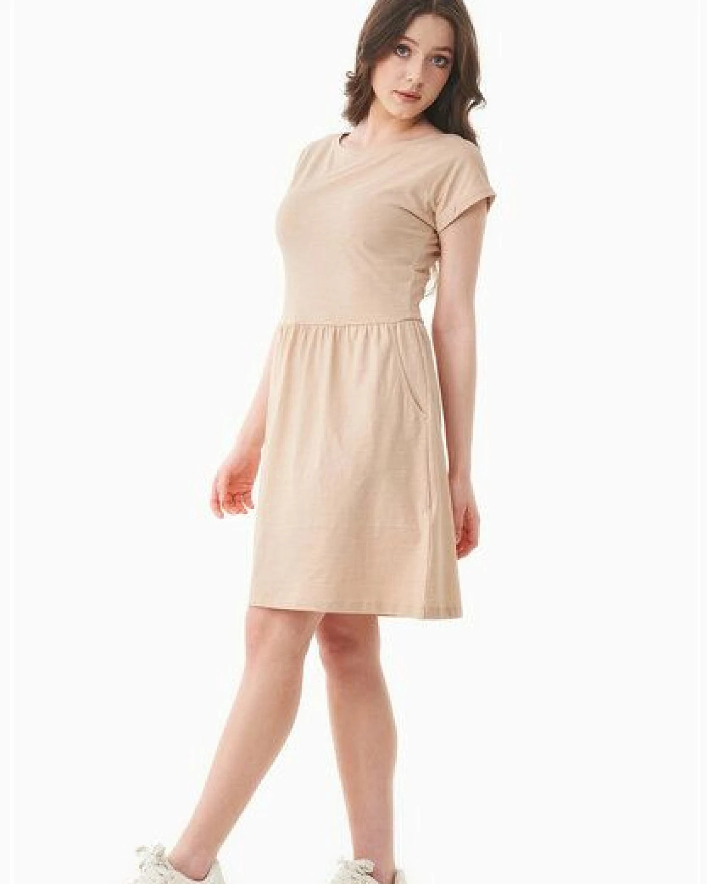 ORGANICATION Slub-Jersey-Kleid aus Bio-Baumwolle – Ansicht 3