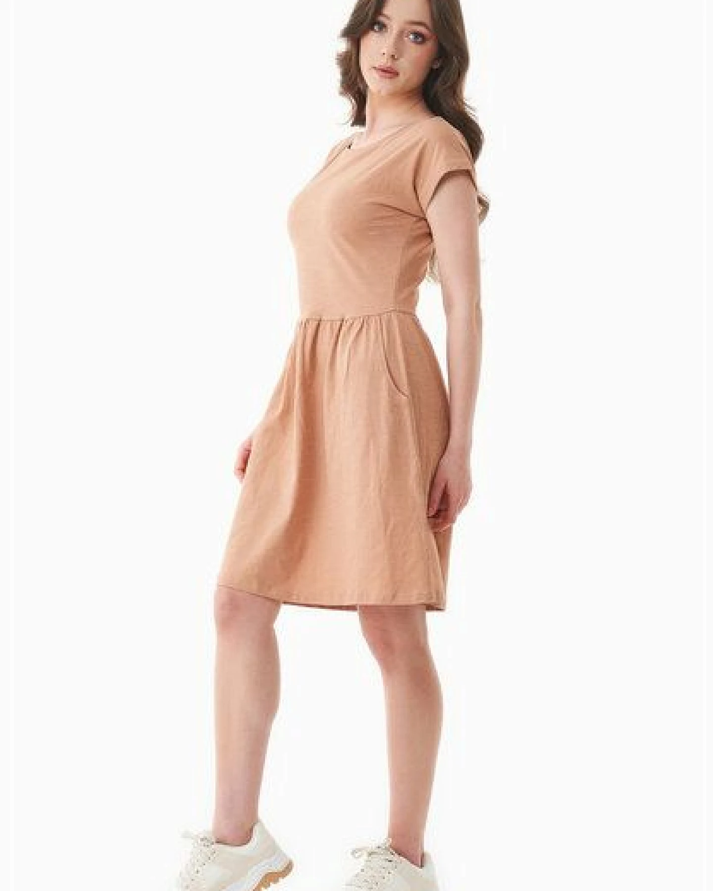 ORGANICATION Slub-Jersey-Kleid aus Bio-Baumwolle – Ansicht 3