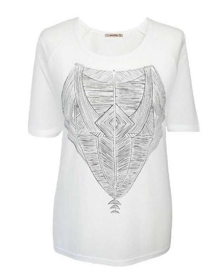 woodlike TRIBAL Shirt - weiß