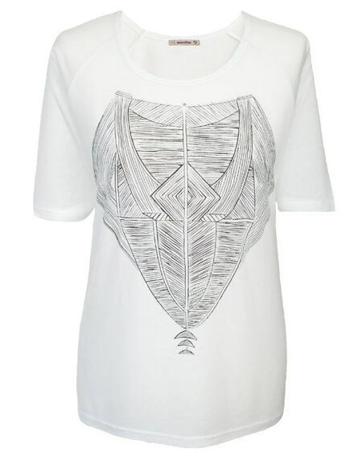 woodlike TRIBAL Shirt - weiß