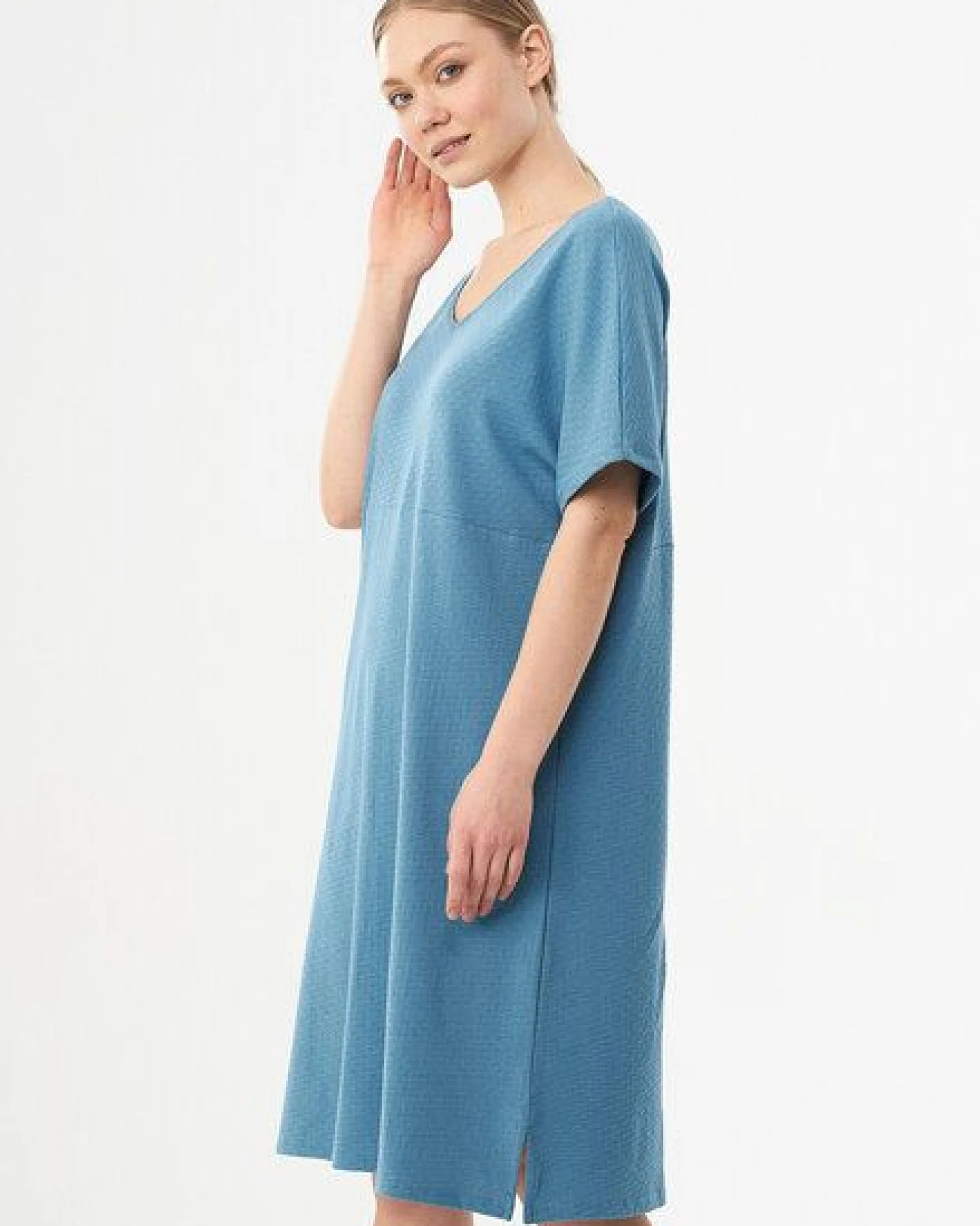 ORGANICATION Jerseykleid aus Bio-Baumwolle – Ansicht 3