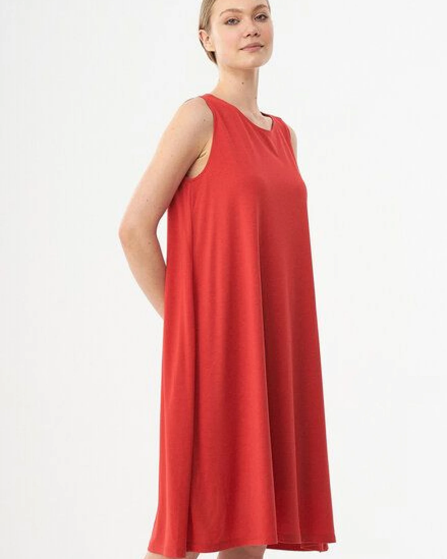 ORGANICATION Jerseykleid aus REPREVE® und LENZING ECOVERO – Ansicht 2