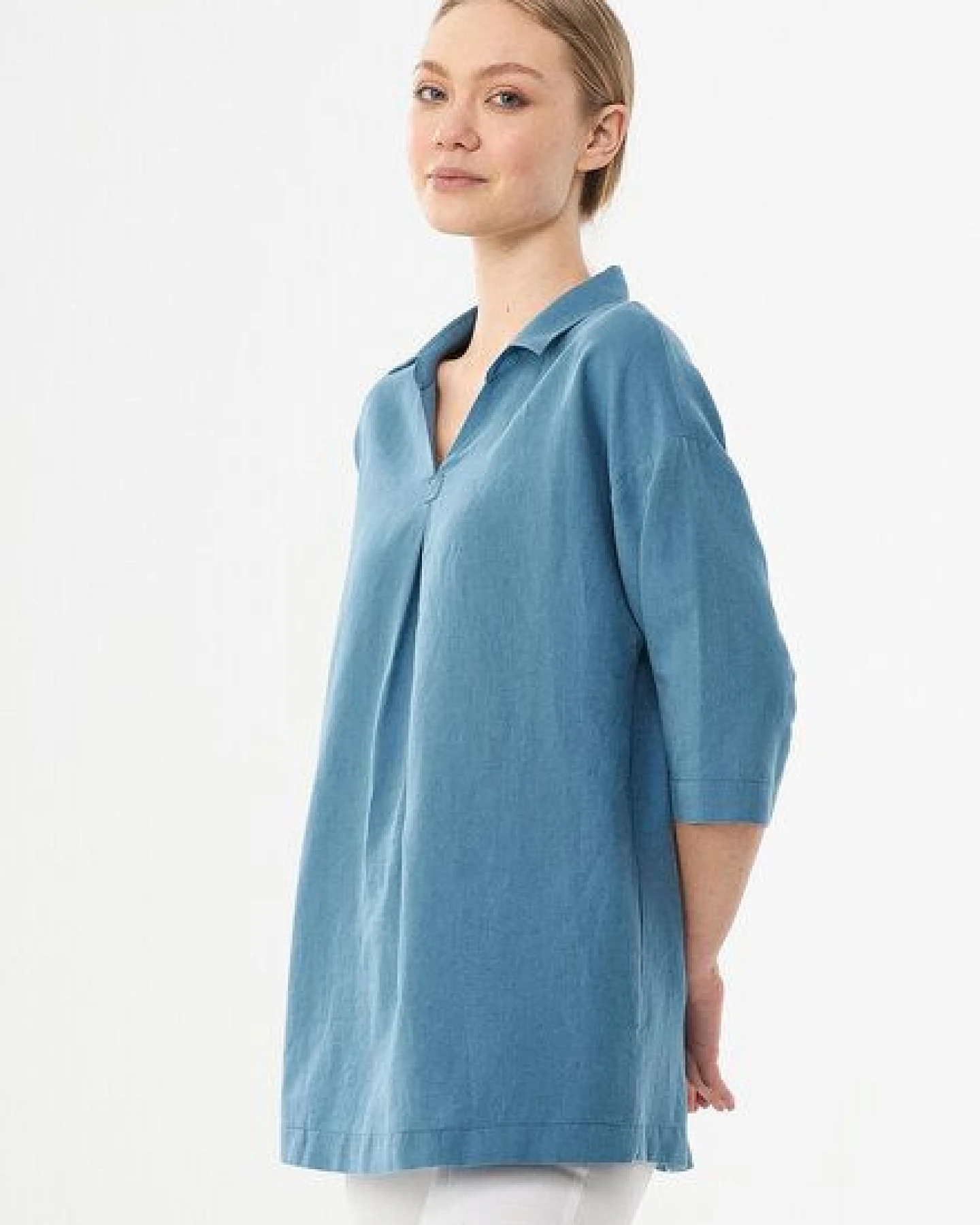 ORGANICATION Bluse aus Leinen und Bio-Baumwolle – Ansicht 3