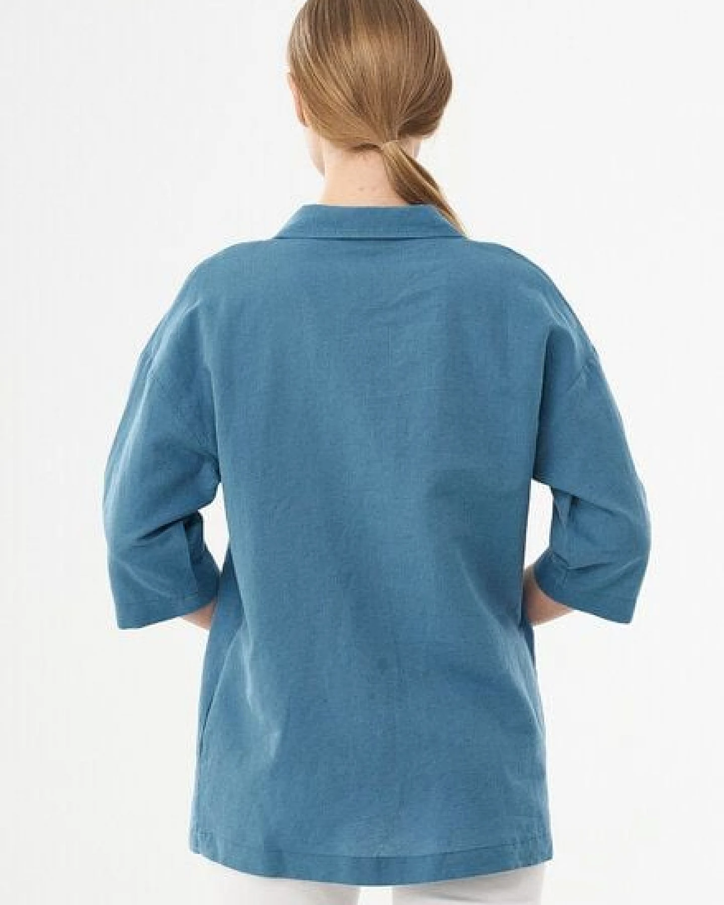 ORGANICATION Bluse aus Leinen und Bio-Baumwolle – Ansicht 4