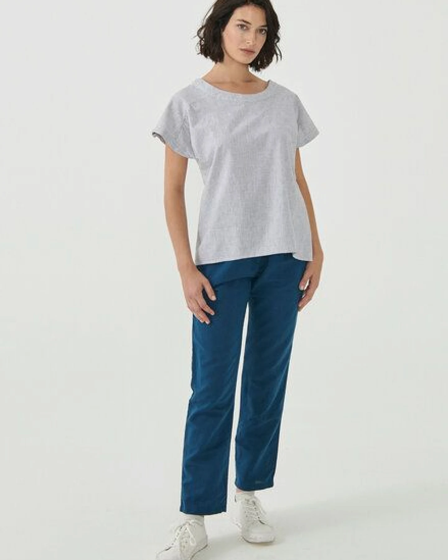ORGANICATION Bluse aus Bio-Baumwolle und Leinen – Ansicht 2