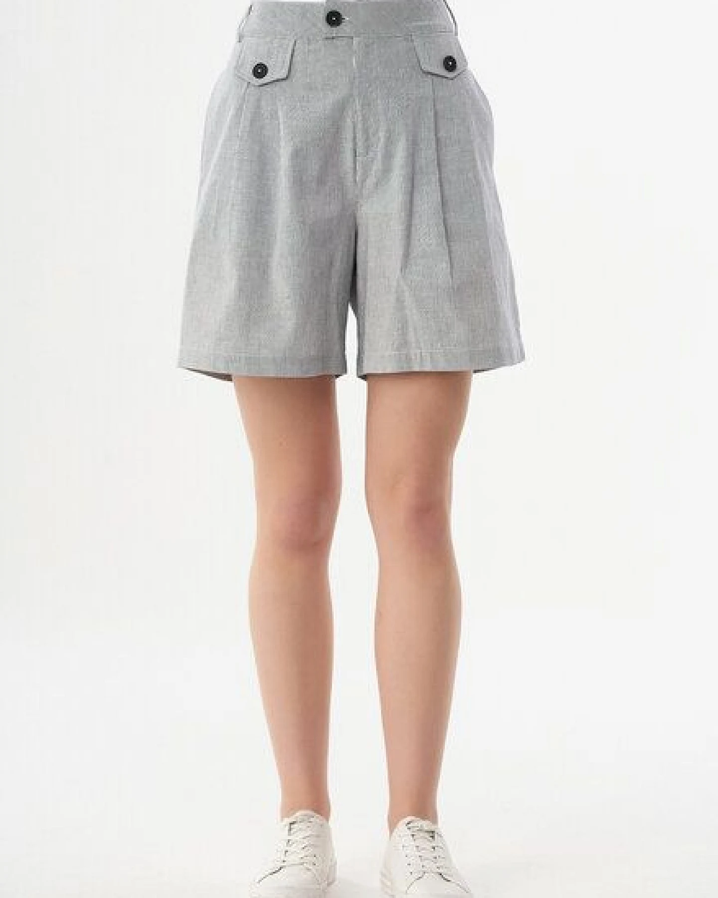 ORGANICATION Shorts aus Bio-Baumwolle mit Streifenmuster – Ansicht 3