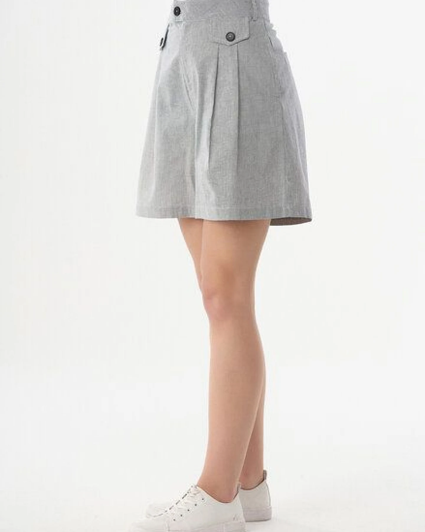 ORGANICATION Shorts aus Bio-Baumwolle mit Streifenmuster – Ansicht 4