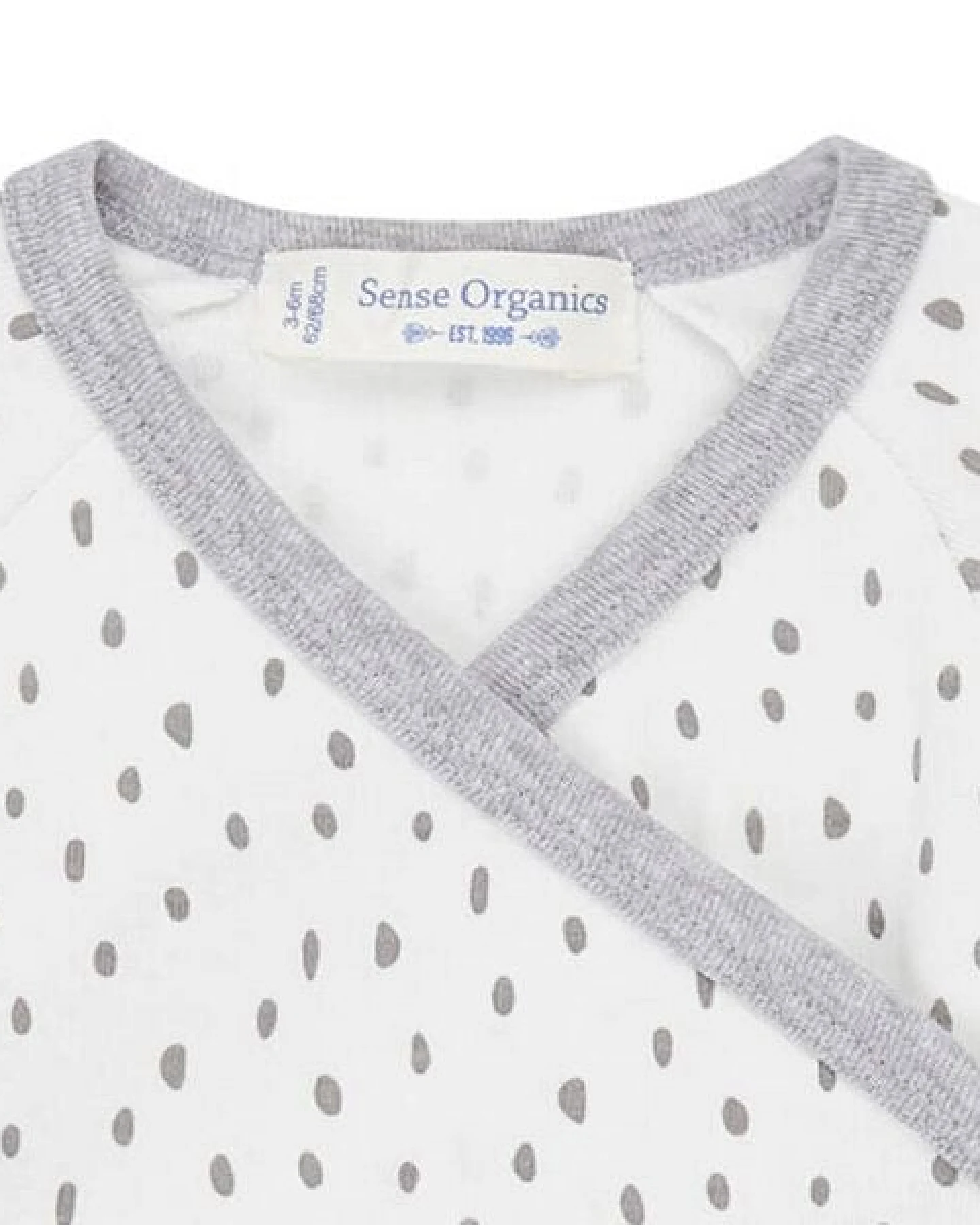 sense-organics Baby Wickelbody Langarm *YGON* dashes I GOTS & Bio I Sense Organics – Ansicht 2