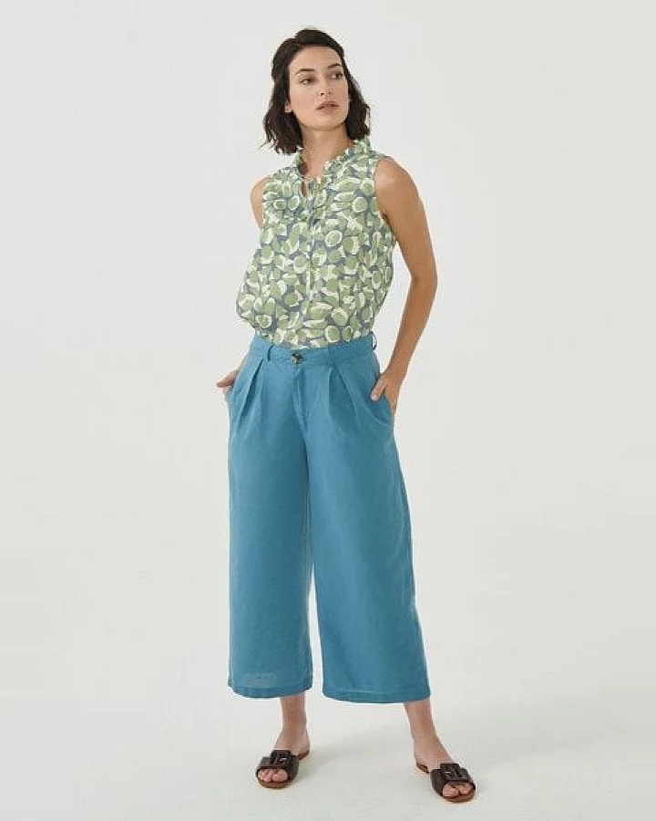 ORGANICATION Culotte Hose aus Leinengemisch