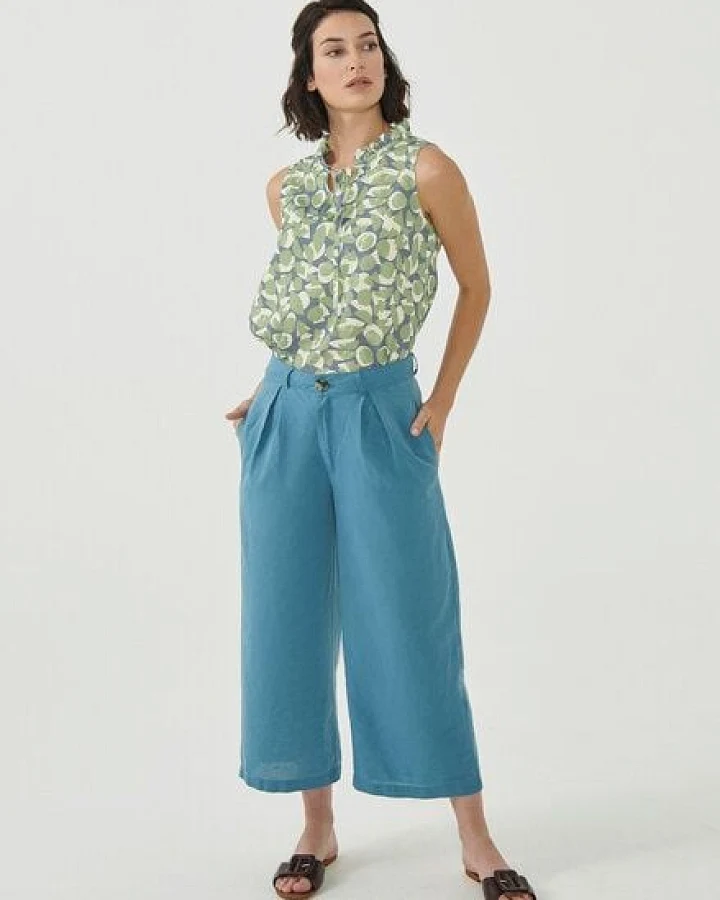 ORGANICATION Culotte Hose aus Leinengemisch