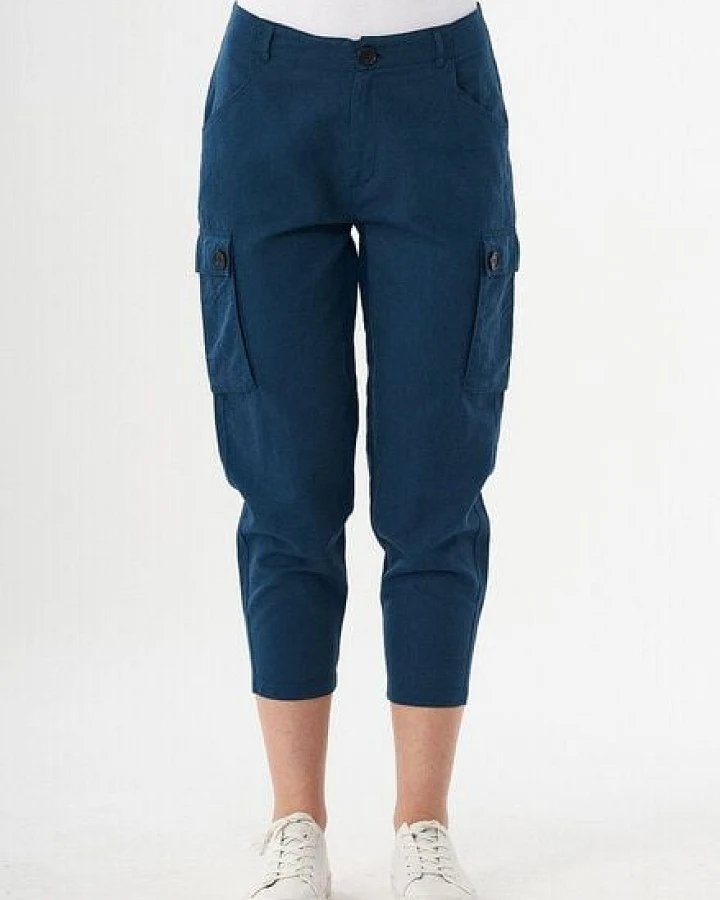 ORGANICATION Cargohose aus Leinengemisch