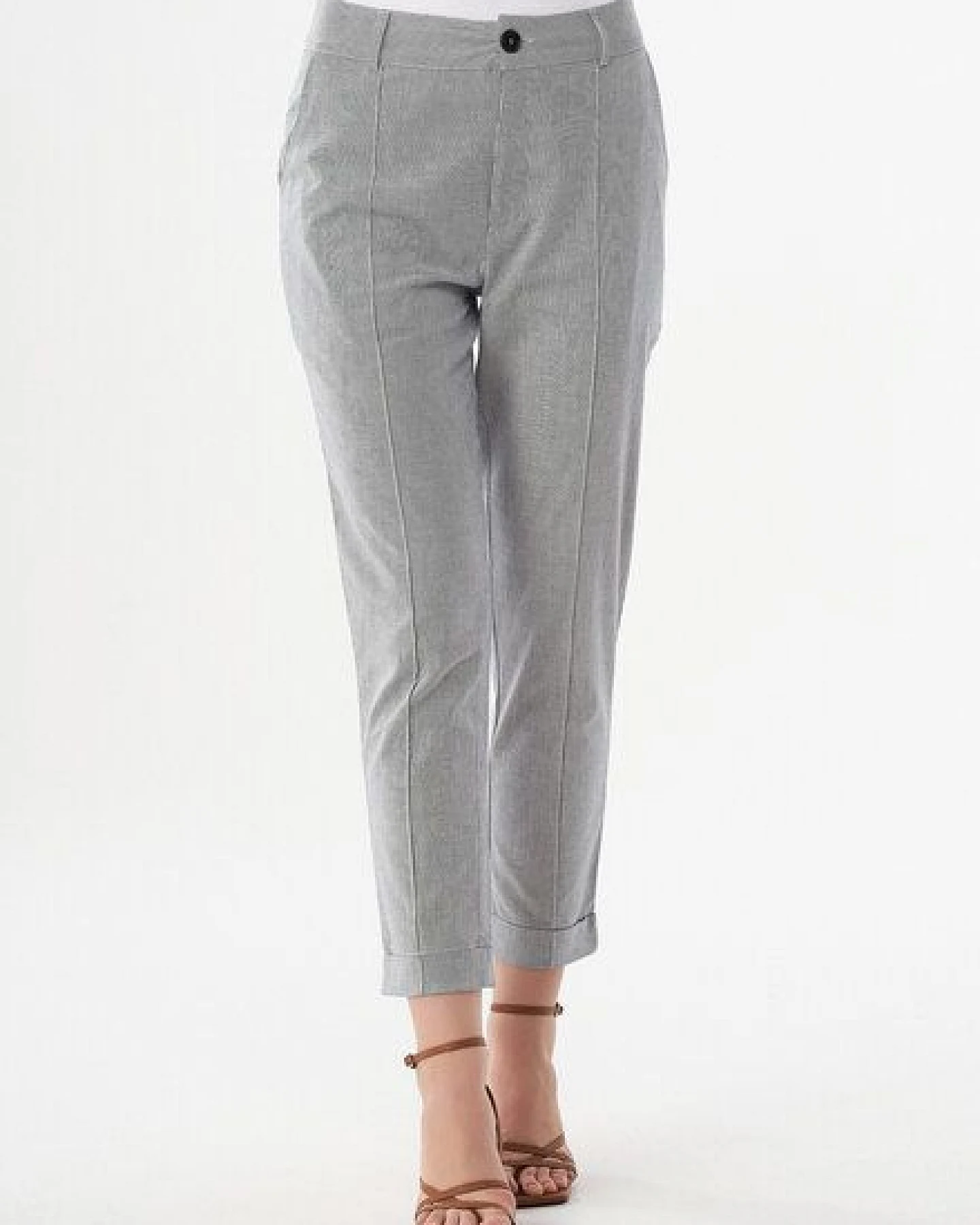ORGANICATION Karottenhose aus Bio-Baumwolle mit Streifenmuster – Ansicht 3