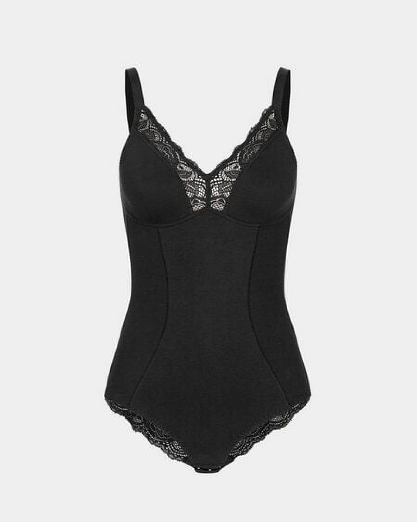 erlich textil Eleonora Body mit Spitze aus Bio-Baumwolle, made in Europe – Ansicht 4