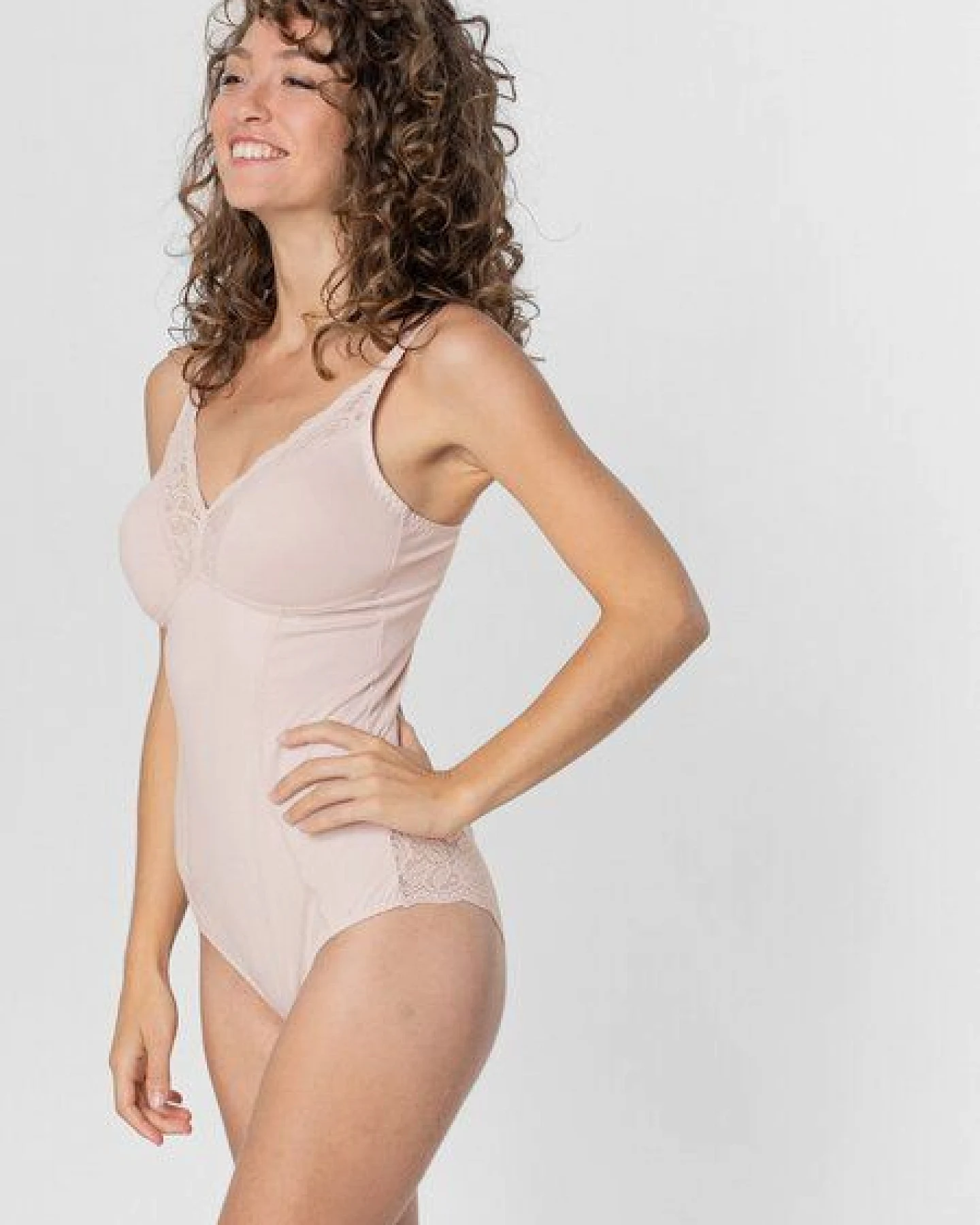 erlich textil Eleonora Body mit Spitze aus Bio-Baumwolle, made in Europe – Ansicht 2