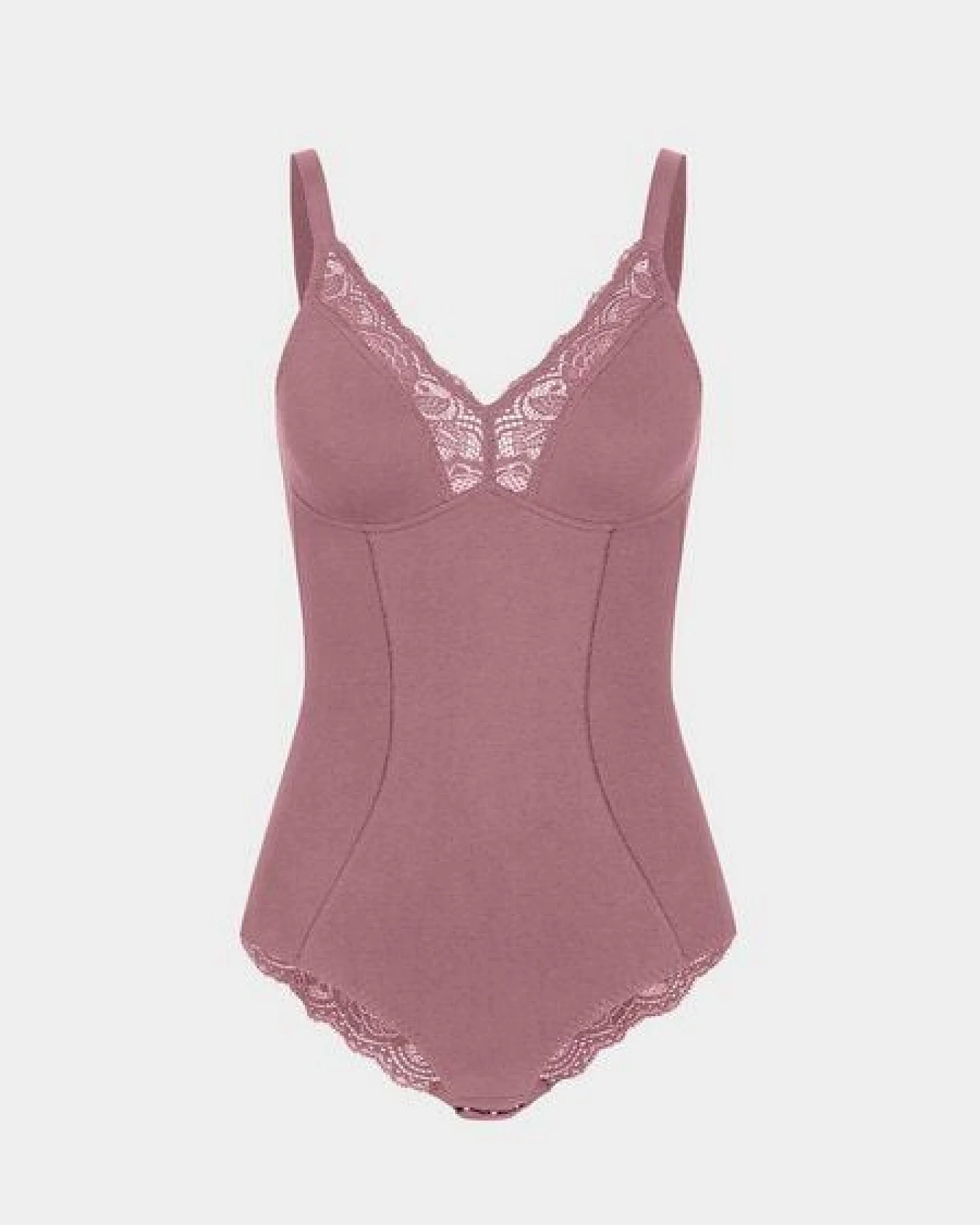 erlich textil Eleonora Body mit Spitze aus Bio-Baumwolle, made in Europe – Ansicht 4