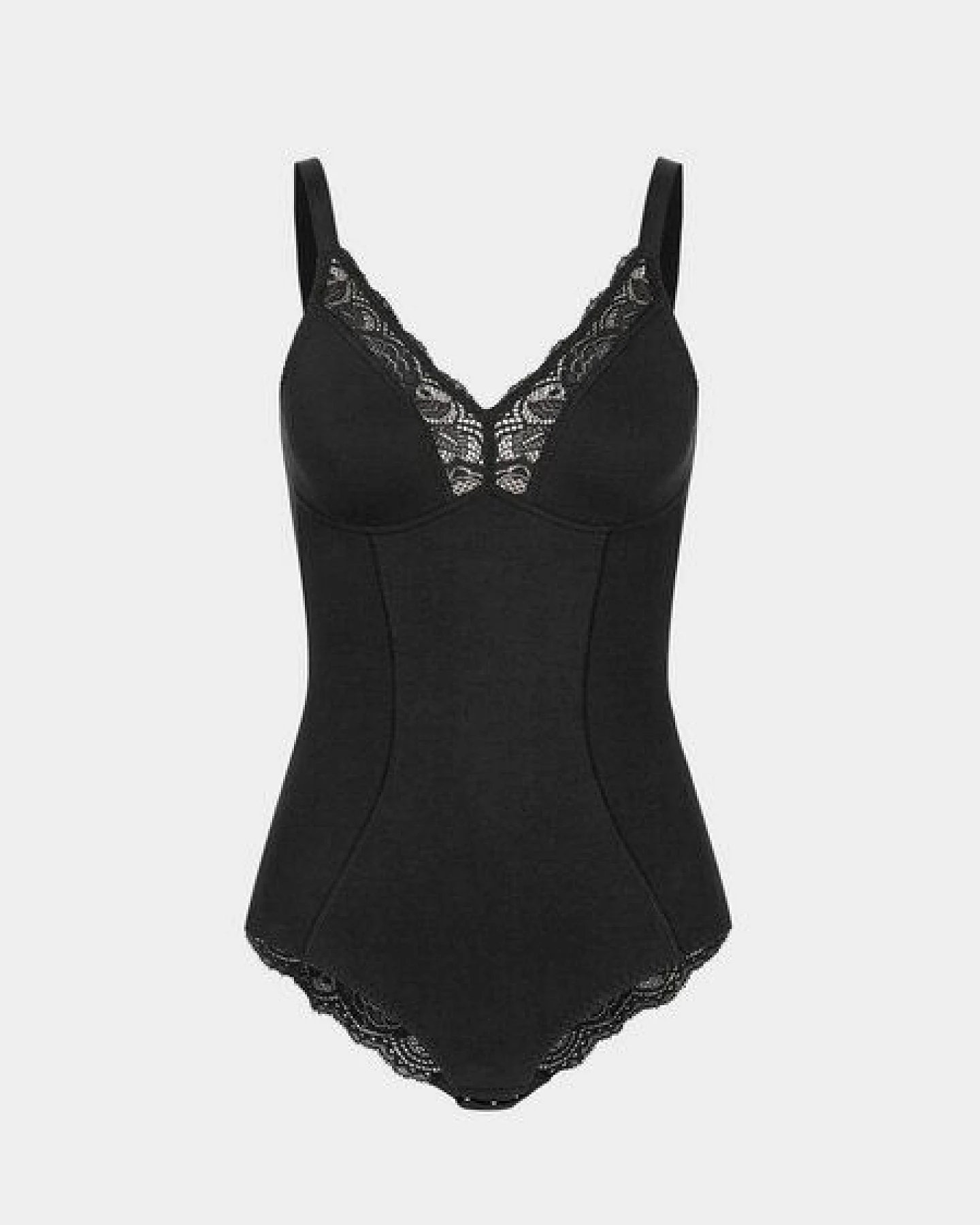 erlich textil Eleonora Body mit Spitze aus Bio-Baumwolle, made in Europe – Ansicht 4