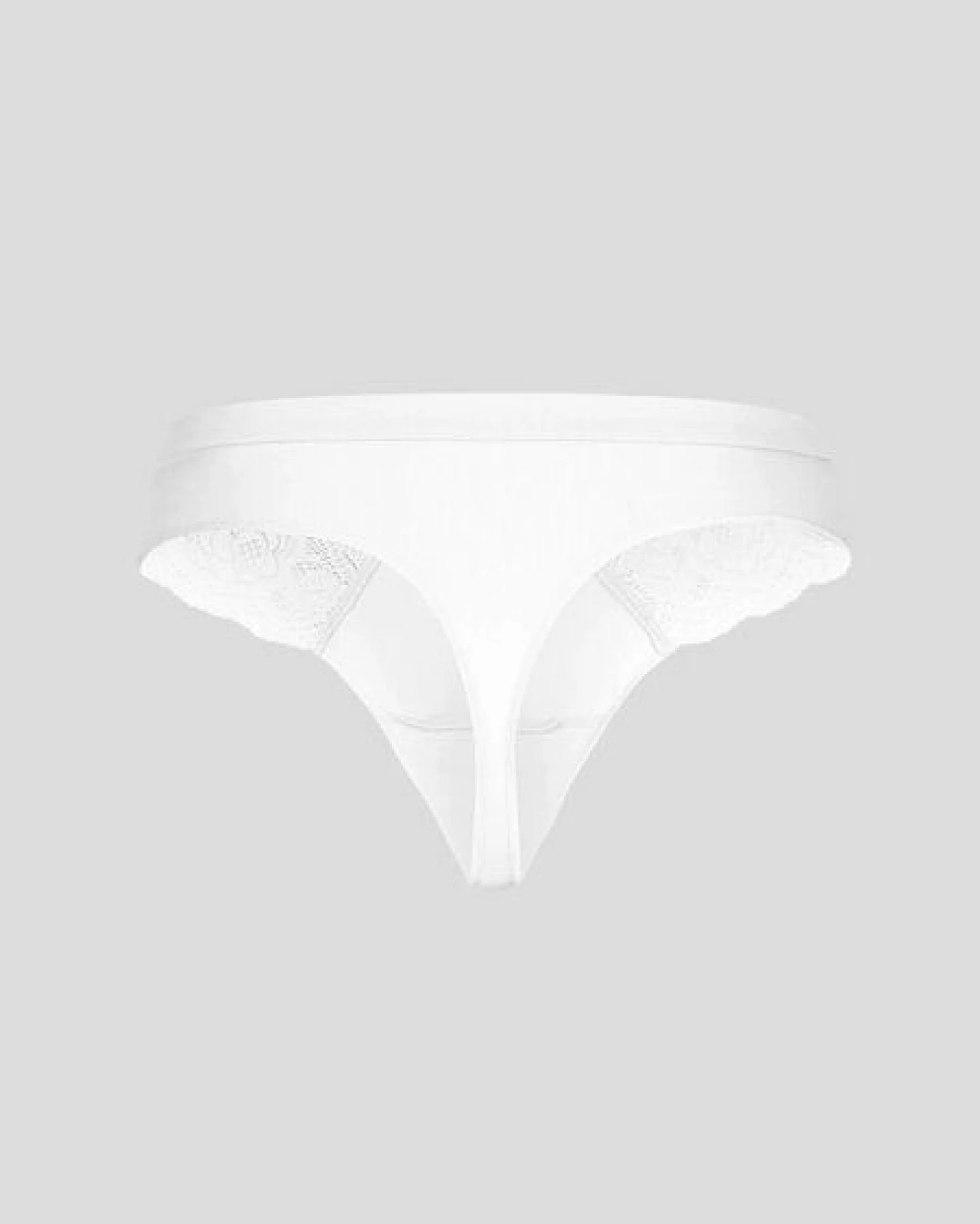 erlich textil Gertrud String mit Spitze und Baumwolle, made in Europe – Ansicht 4