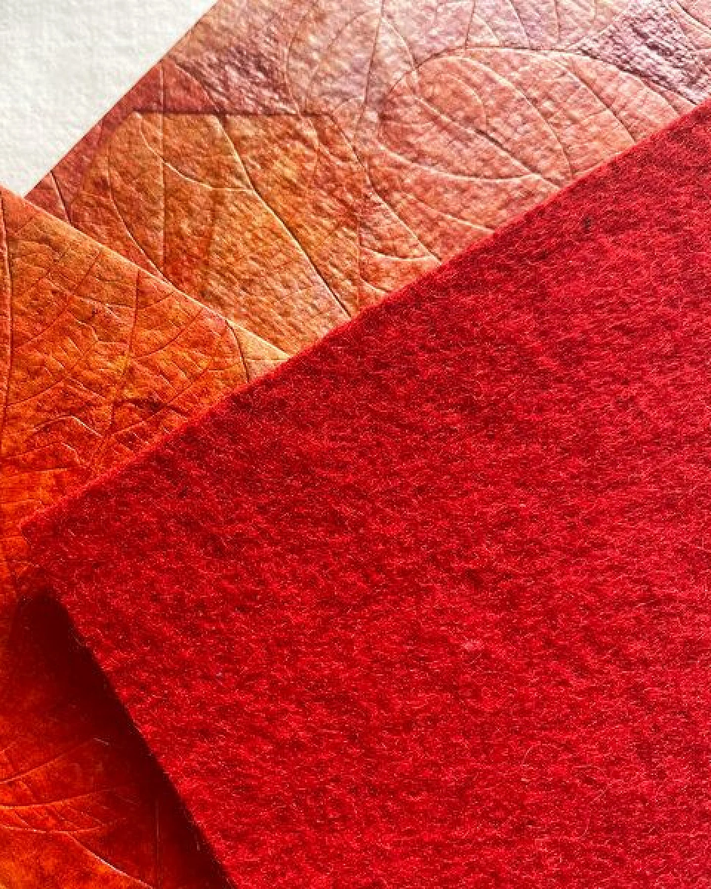 Sundara 4er-Set Untersetzer mit echten Blattabdrücken – Ansicht 3