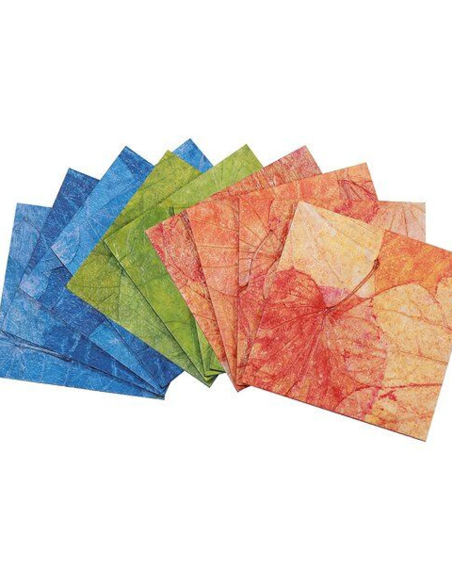 Sundara 4er-Set Untersetzer "Lotus Pond" mit Blattabdrücken – Ansicht 2