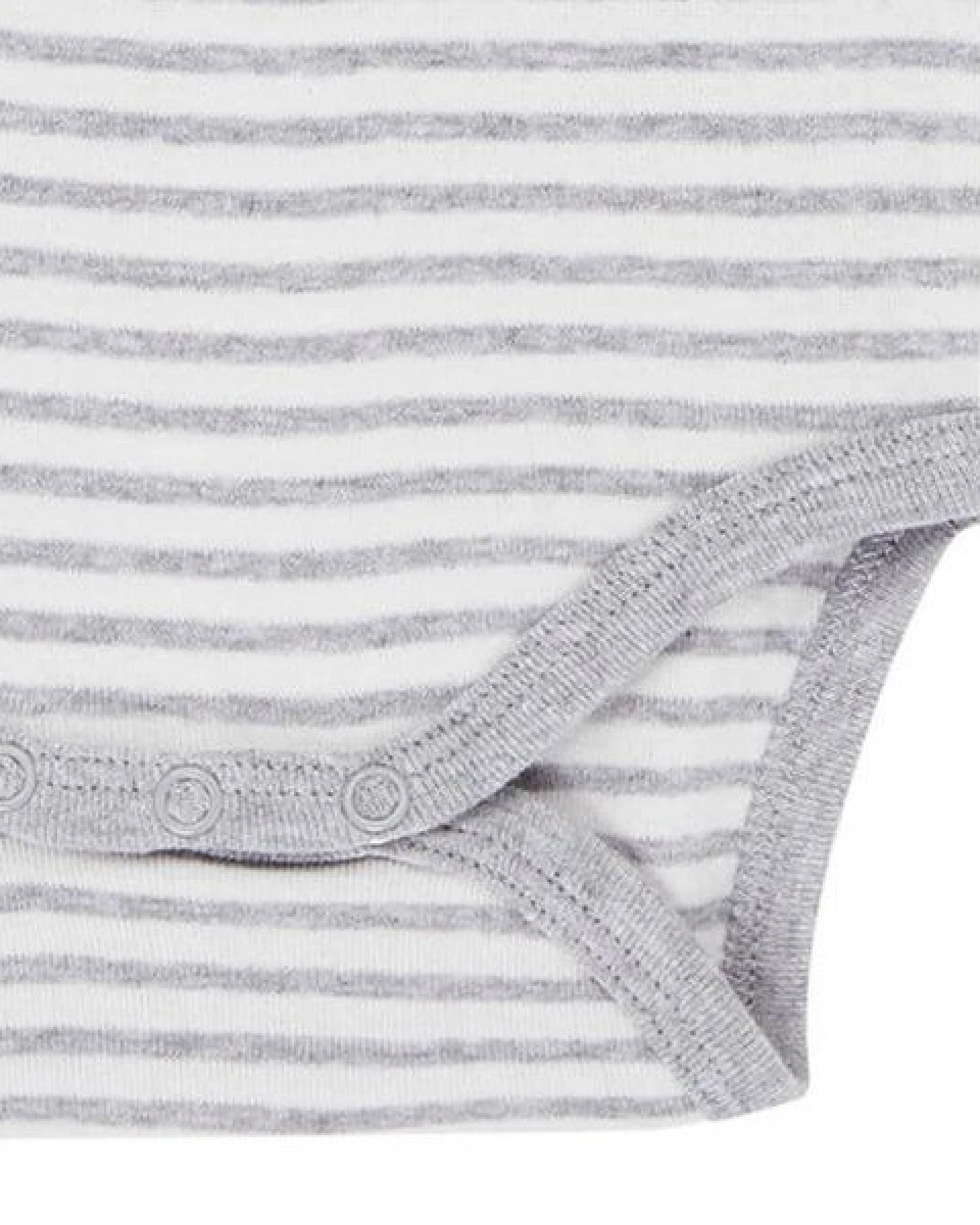 sense-organics Baby- Body Langarm *Yvon* grey- stripes I GOTS & Bio I Sense Organics – Ansicht 4