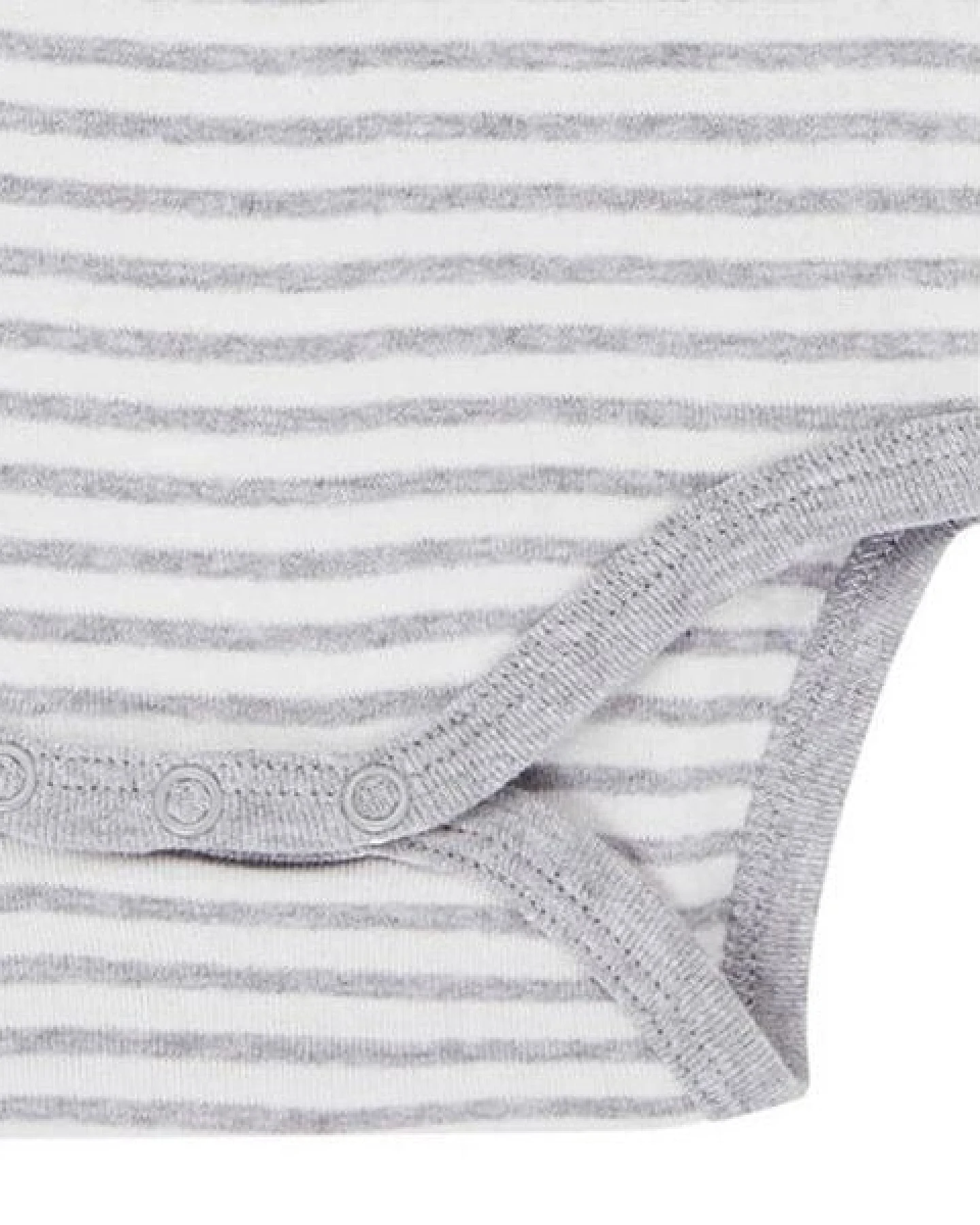 sense-organics Baby- Body Langarm *Yvon* grey- stripes I GOTS & Bio I Sense Organics – Ansicht 4