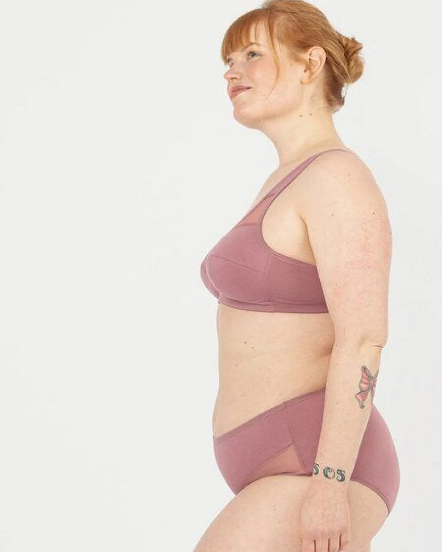 erlich textil Anni bügelloser Mesh BH mit Baumwolle, made in Europe – Ansicht 3