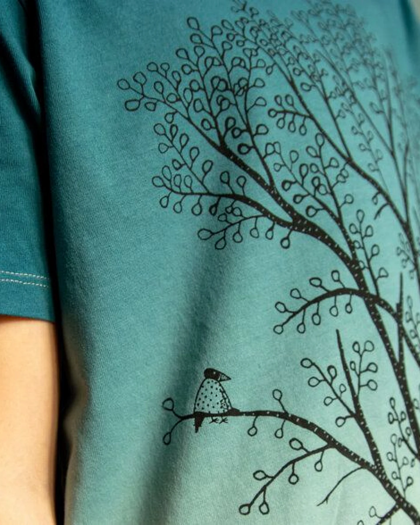 Cmig Kinder T-shirt Erle mit Elster – Ansicht 2