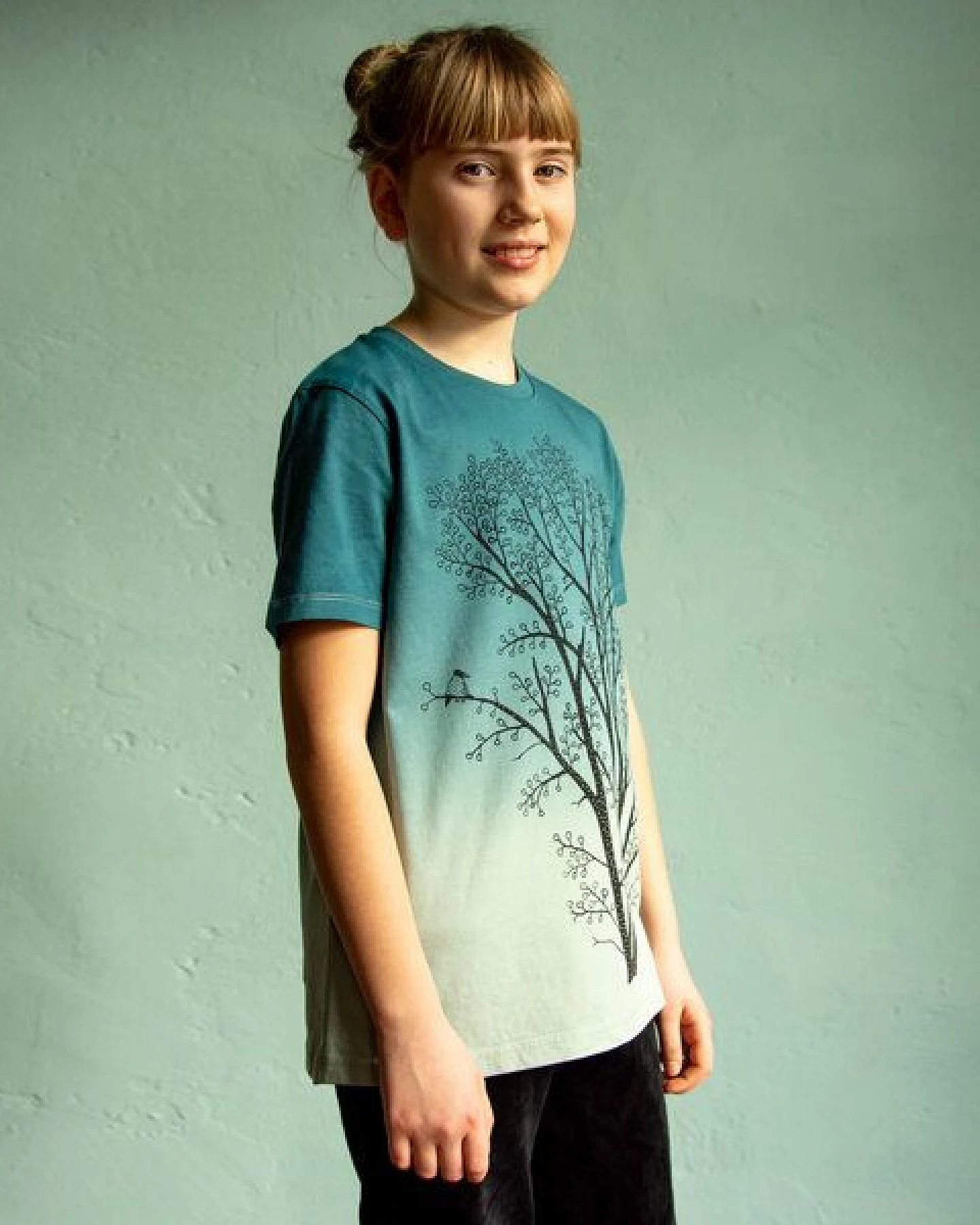 Cmig Kinder T-shirt Erle mit Elster – Ansicht 3