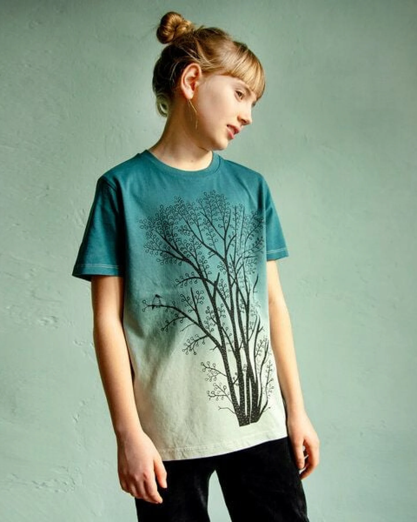 Cmig Kinder T-shirt Erle mit Elster – Ansicht 4
