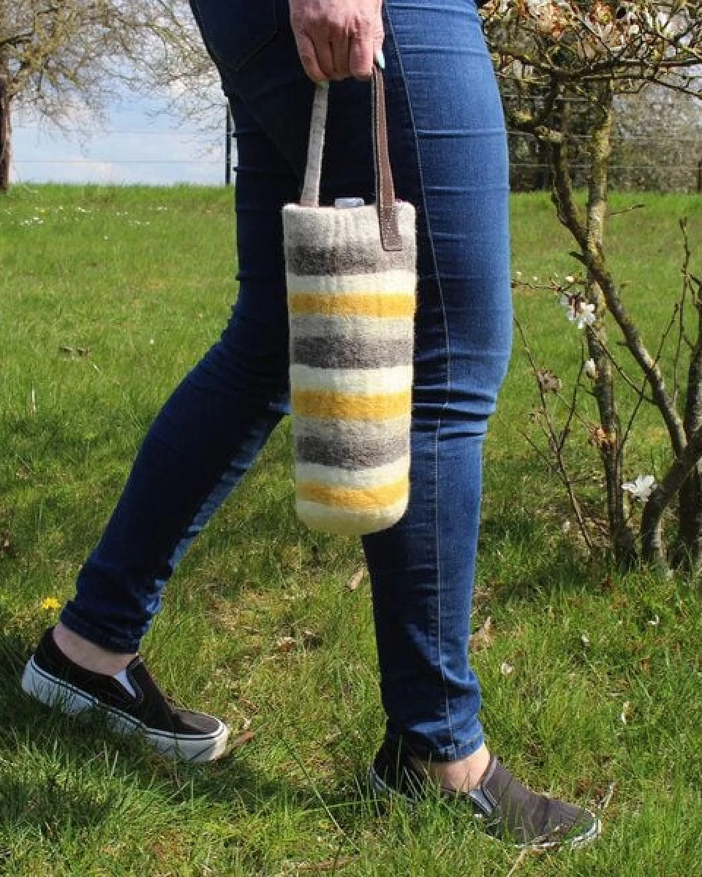 Mitienda Shop Thermo-Flaschenbeutel aus Filz – Ansicht 2