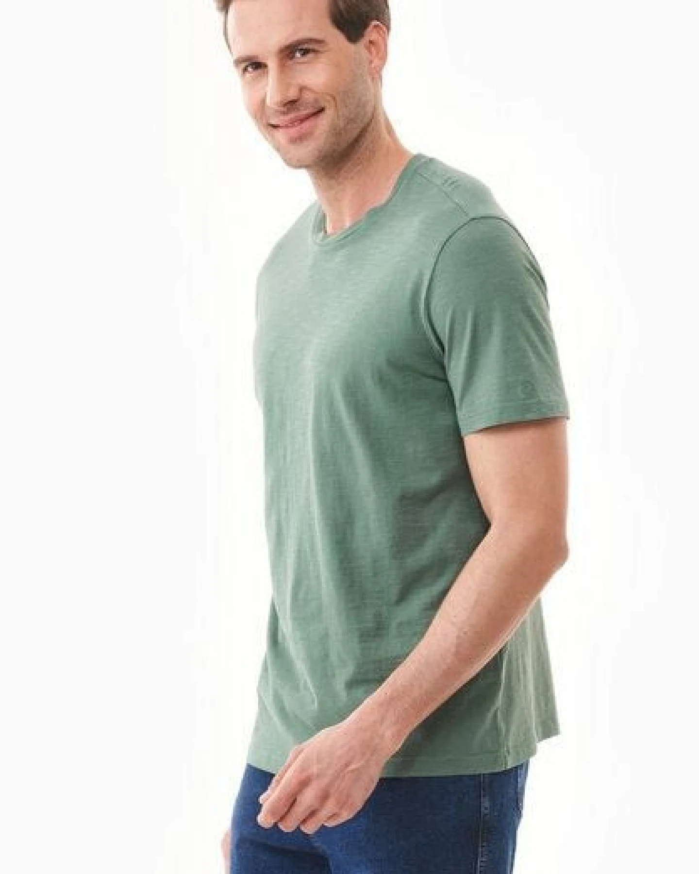 ORGANICATION Basic T-Shirt aus Bio-Baumwolle – Ansicht 3