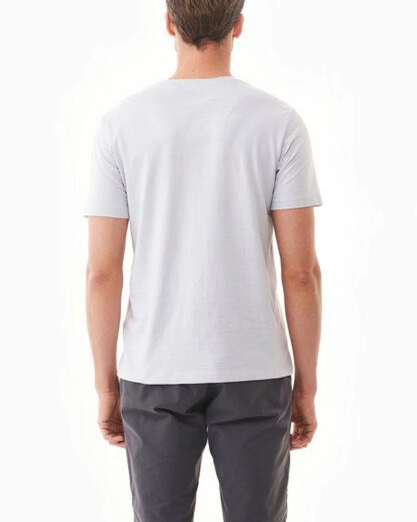 ORGANICATION Basic T-Shirt aus Bio-Baumwolle mit V-Ausschnitt – Ansicht 4