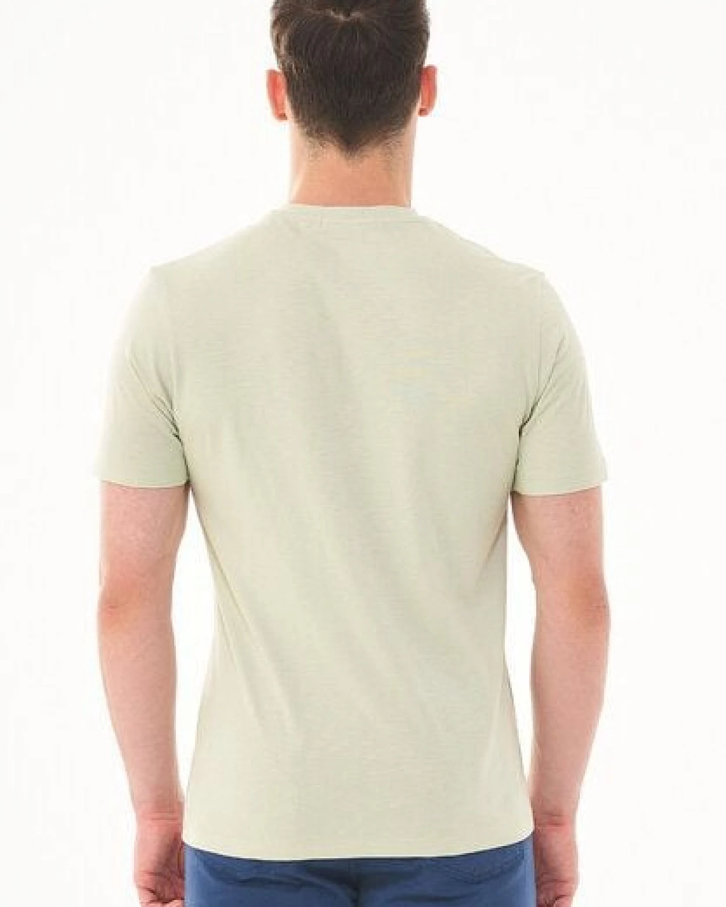 ORGANICATION Basic T-Shirt aus Bio-Baumwolle mit V-Ausschnitt – Ansicht 4
