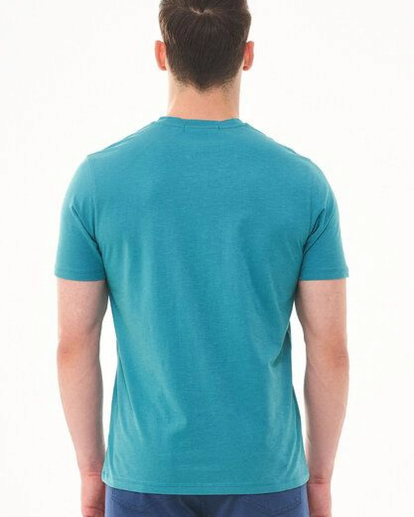 ORGANICATION Basic T-Shirt aus Bio-Baumwolle mit V-Ausschnitt – Ansicht 4