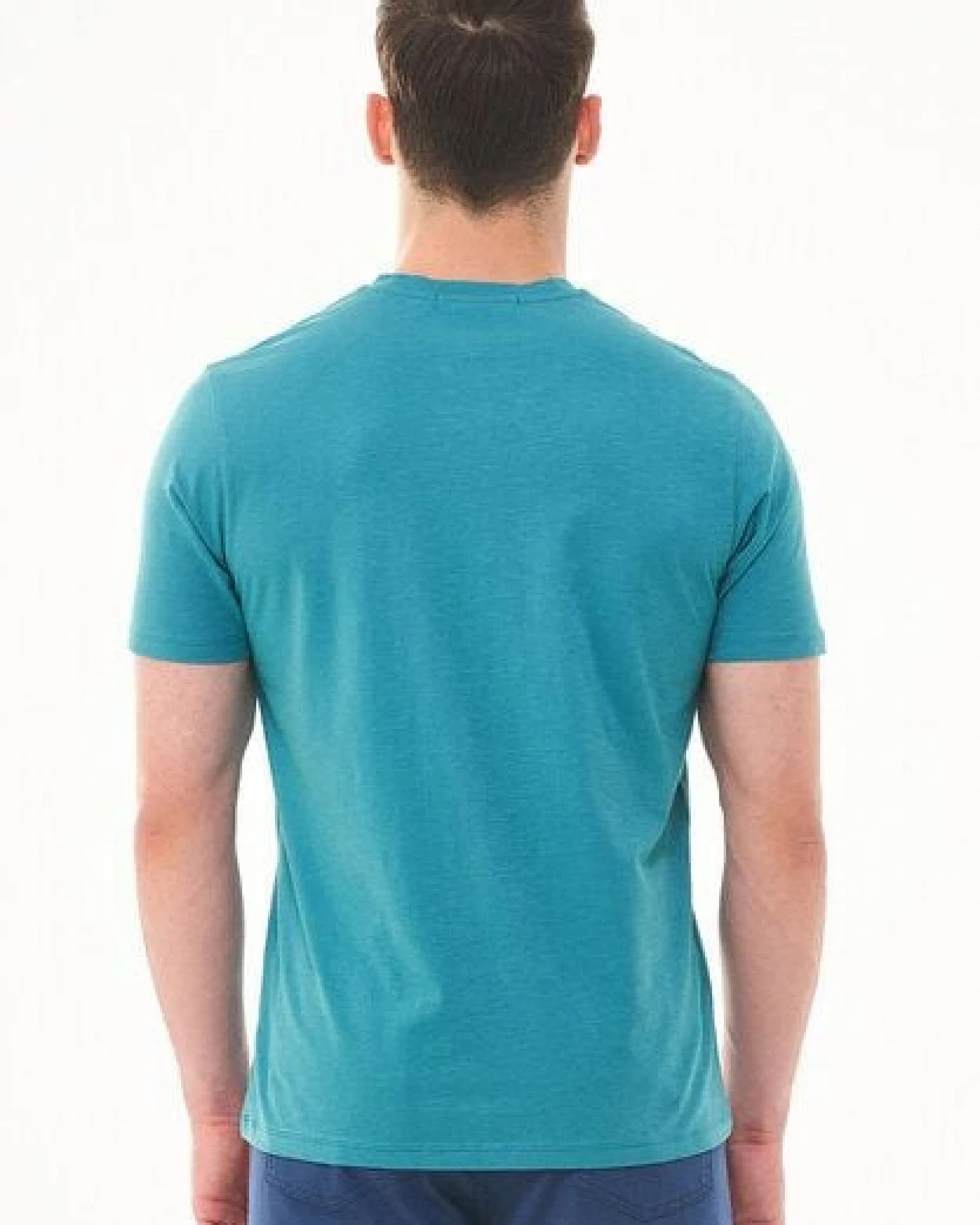 ORGANICATION Basic T-Shirt aus Bio-Baumwolle mit V-Ausschnitt – Ansicht 4