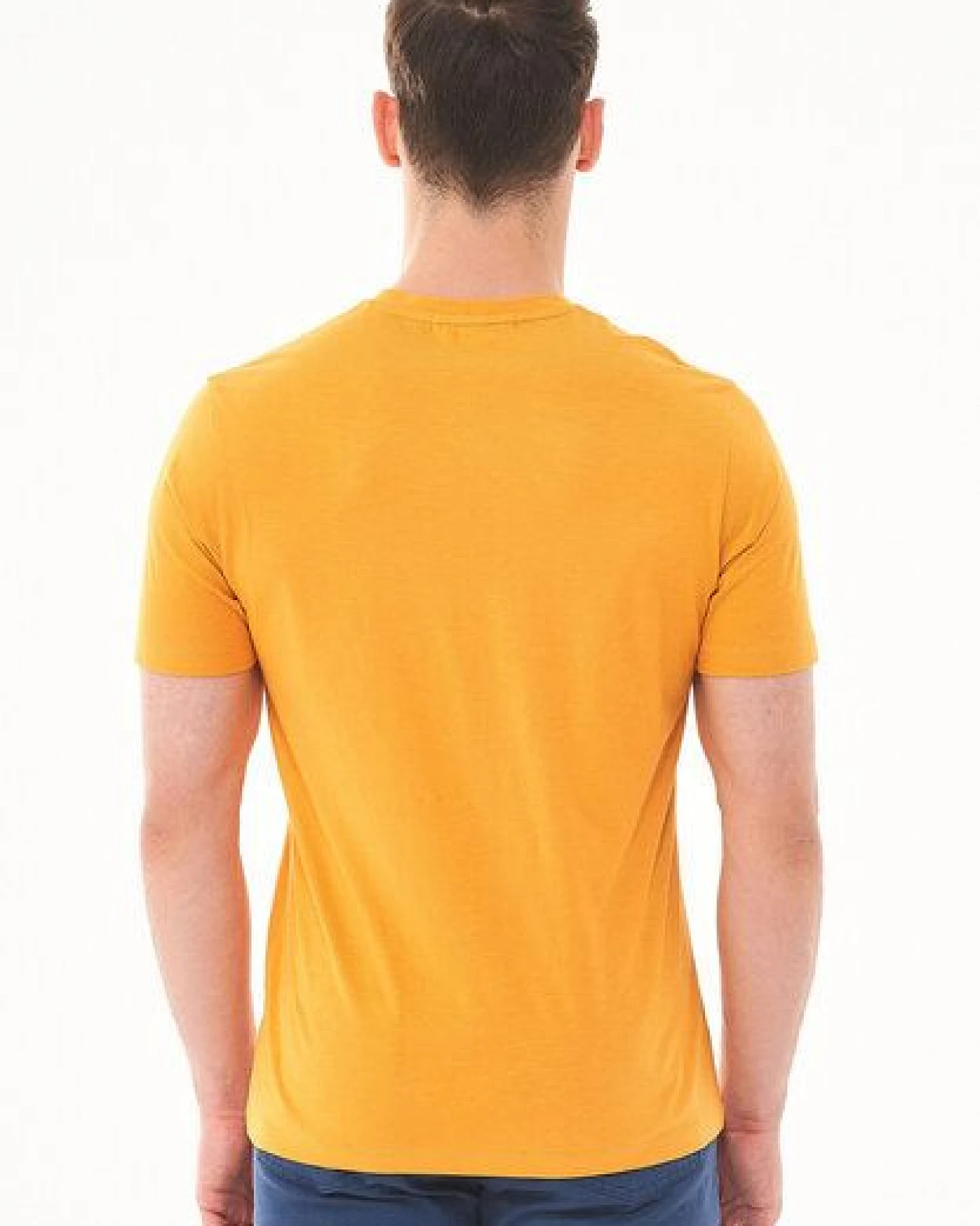ORGANICATION Basic T-Shirt aus Bio-Baumwolle mit V-Ausschnitt – Ansicht 4