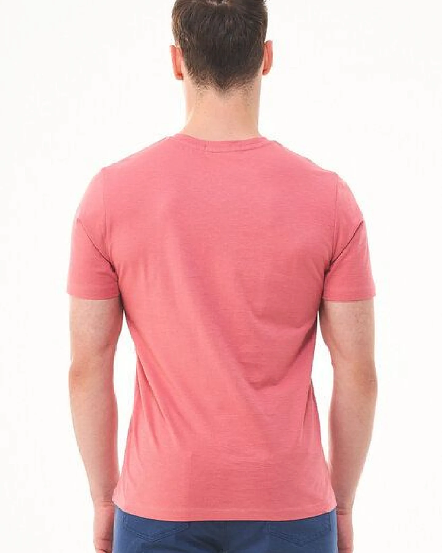 ORGANICATION Basic T-Shirt aus Bio-Baumwolle mit V-Ausschnitt – Ansicht 4