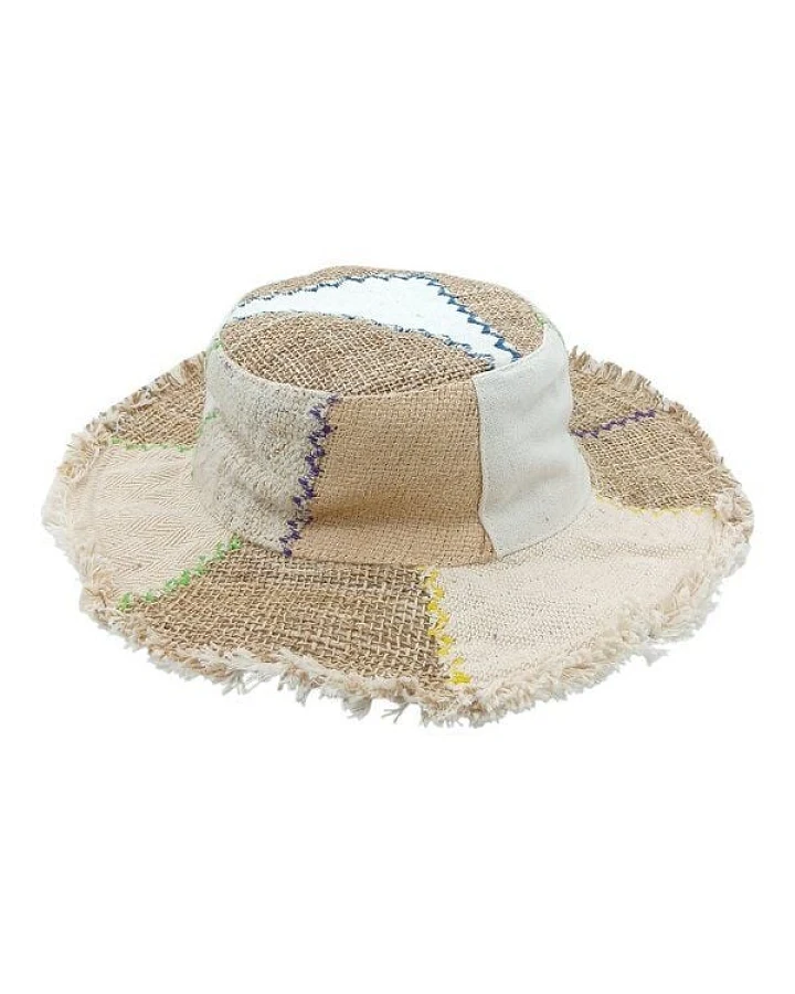 Beige Weiß Patchwork