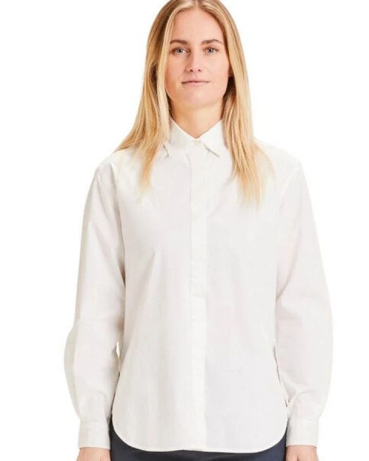 KnowledgeCotton Apparel Bluse "Juniper loose long Shirt"